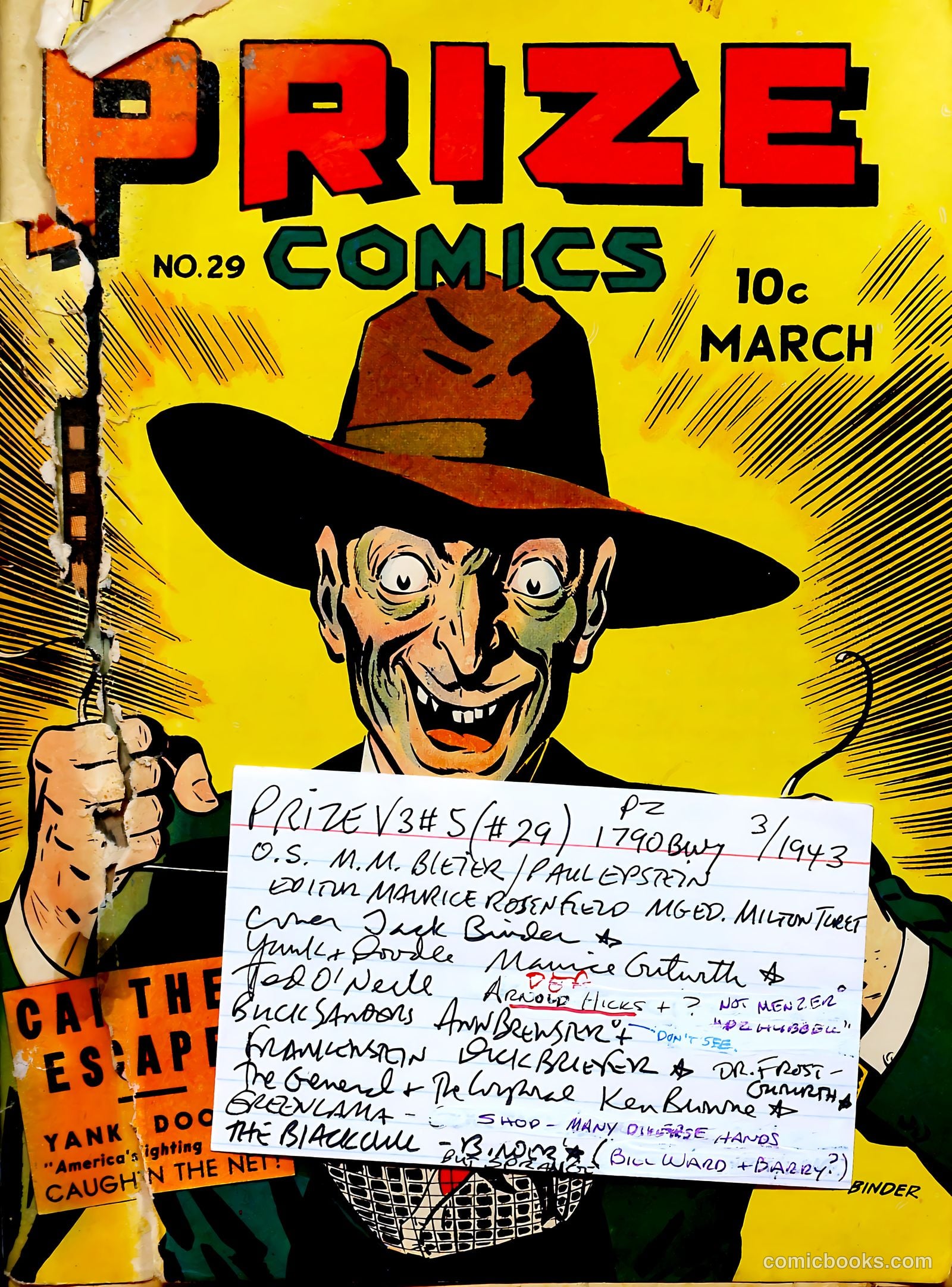 Prize Comics #29 — page 69 of 69