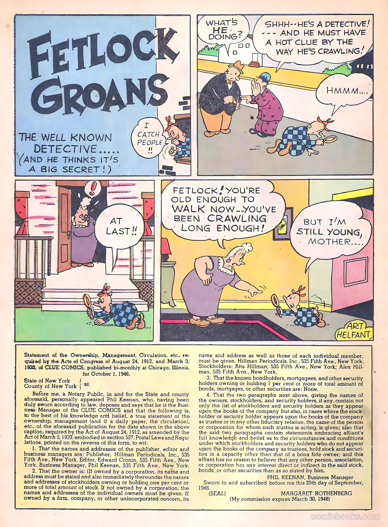 Clue Comics #12 — page 50 of 53
