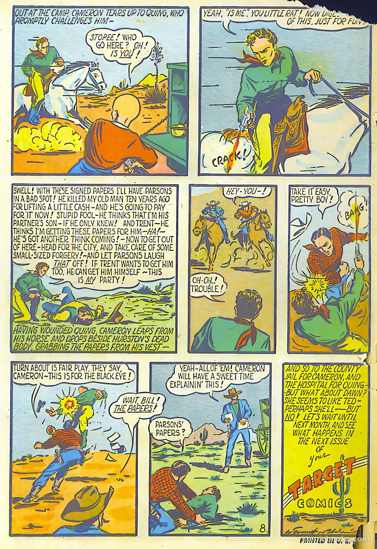Target Comics v1 #4 — page 65 of 65