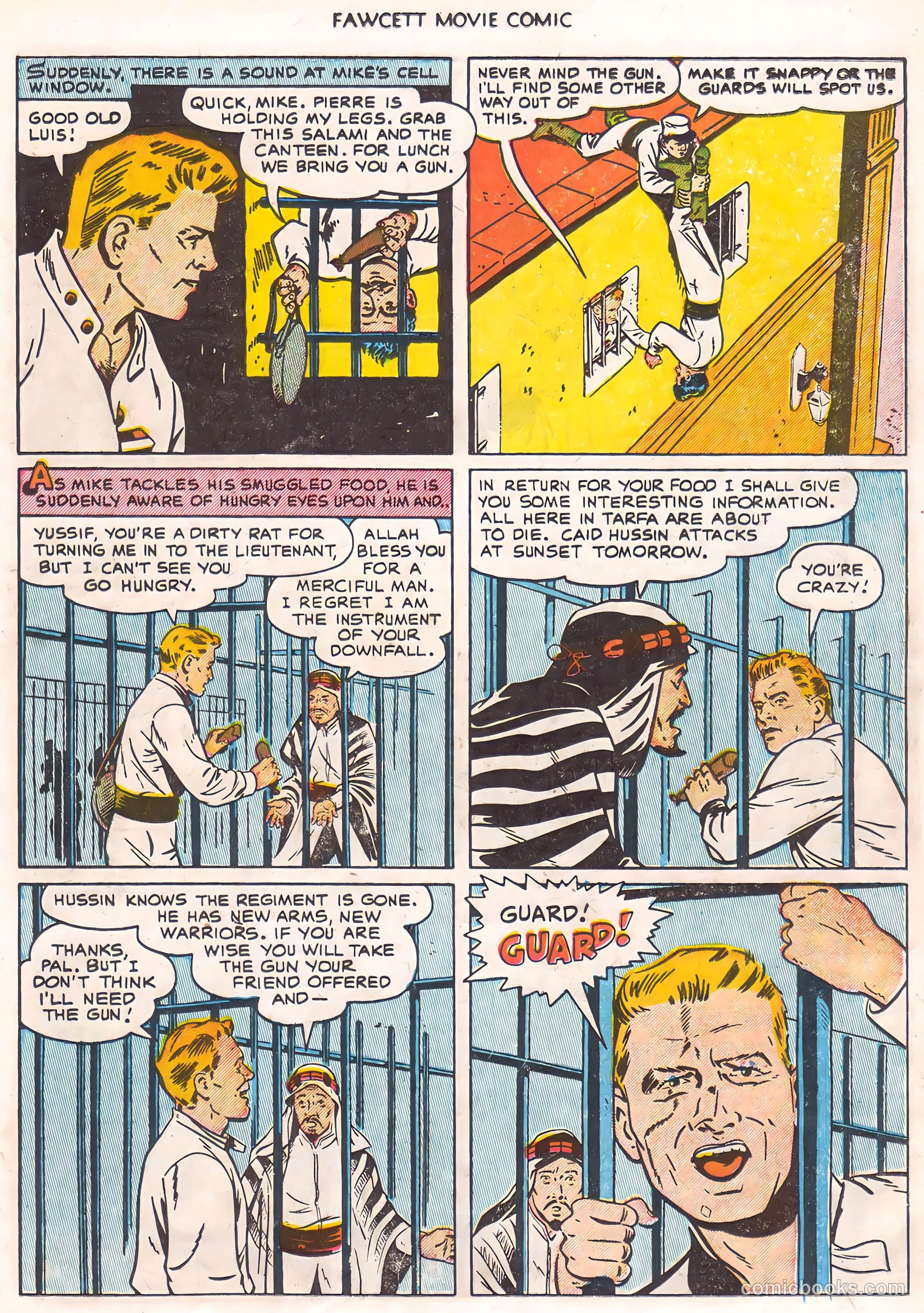Fawcett Movie Comic 16 - Ten Tall Men #1 — page 11 of 36