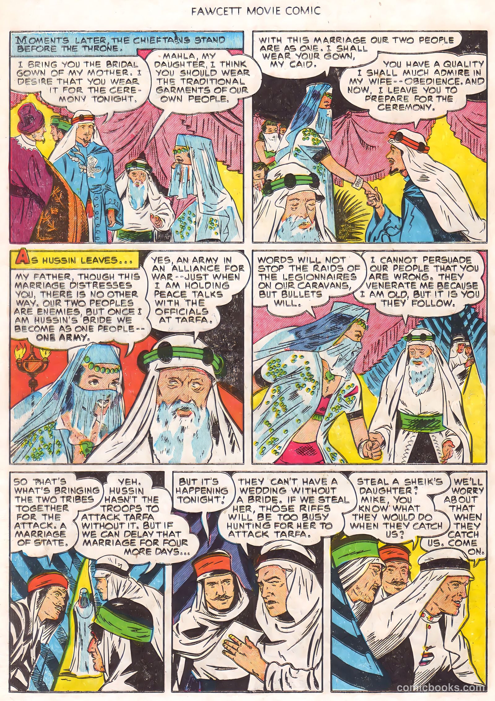 Fawcett Movie Comic 16 - Ten Tall Men #1 — page 16 of 36