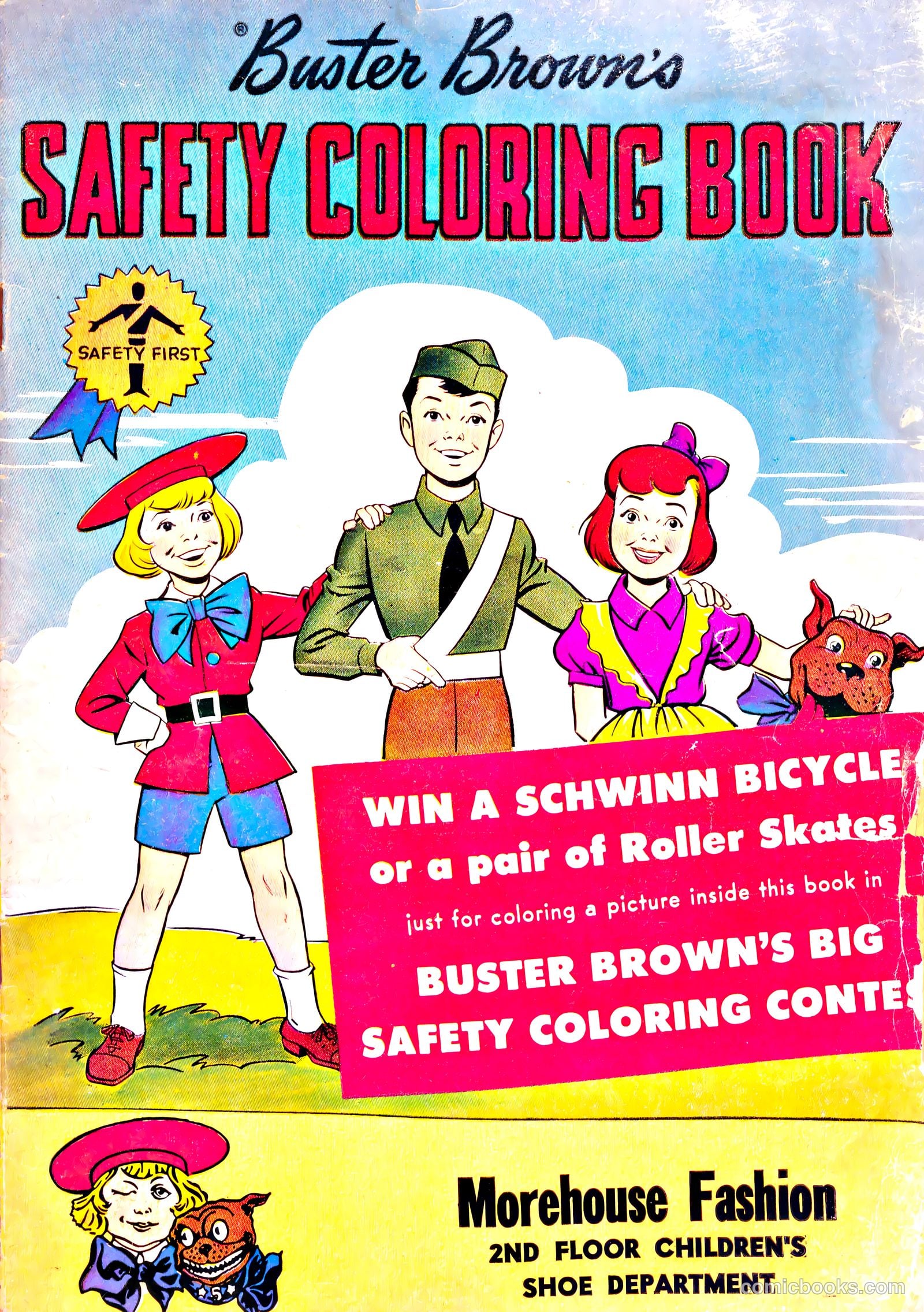 Buster Brown's Safety Coloring Book #nn — page 1 of 19