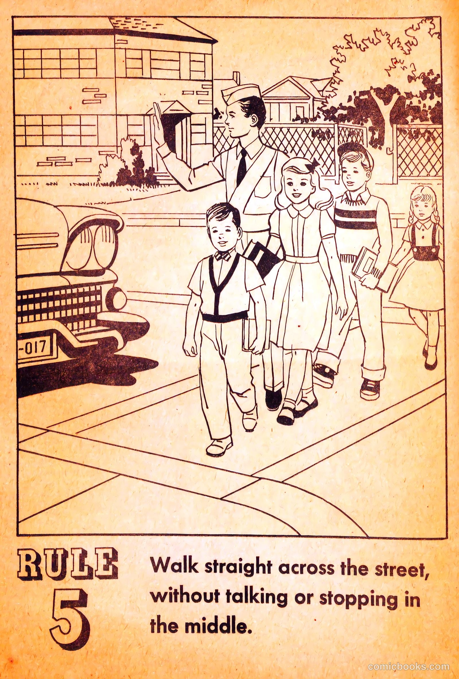 Buster Brown's Safety Coloring Book #nn — page 8 of 19