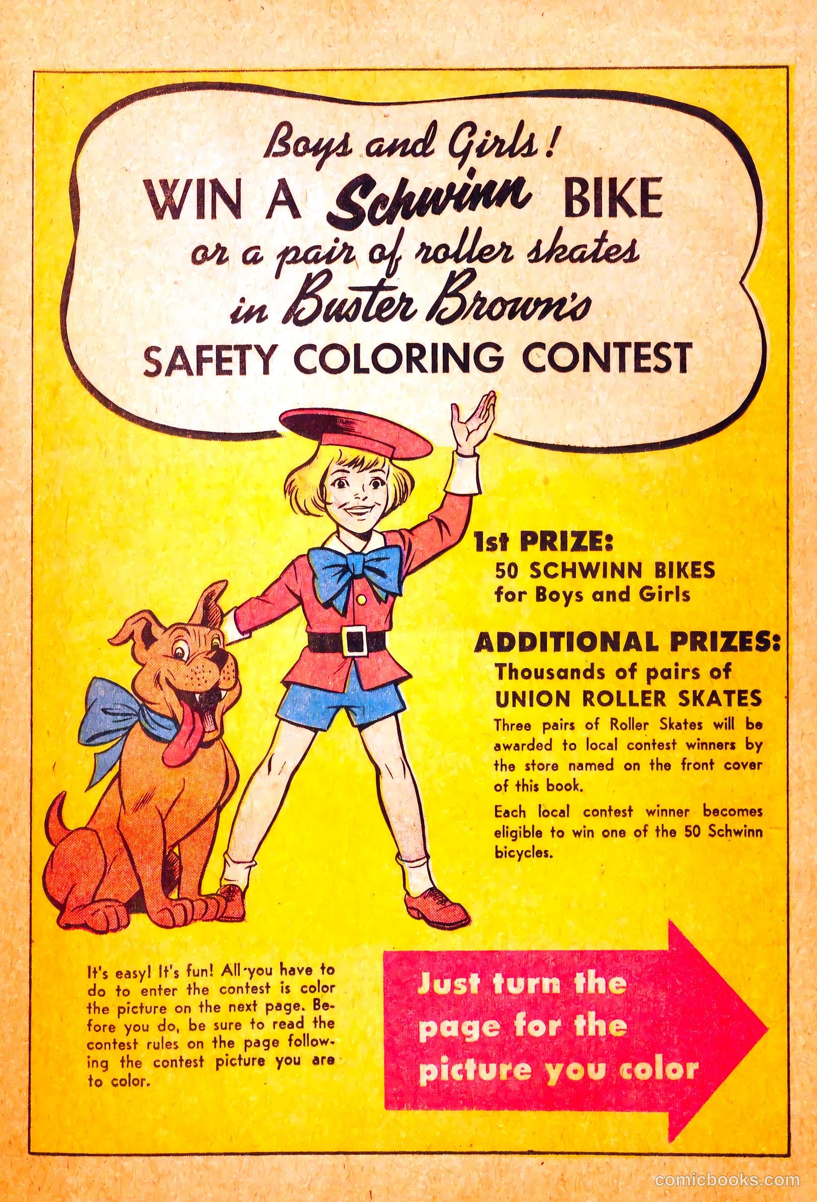 Buster Brown's Safety Coloring Book #nn — page 9 of 19