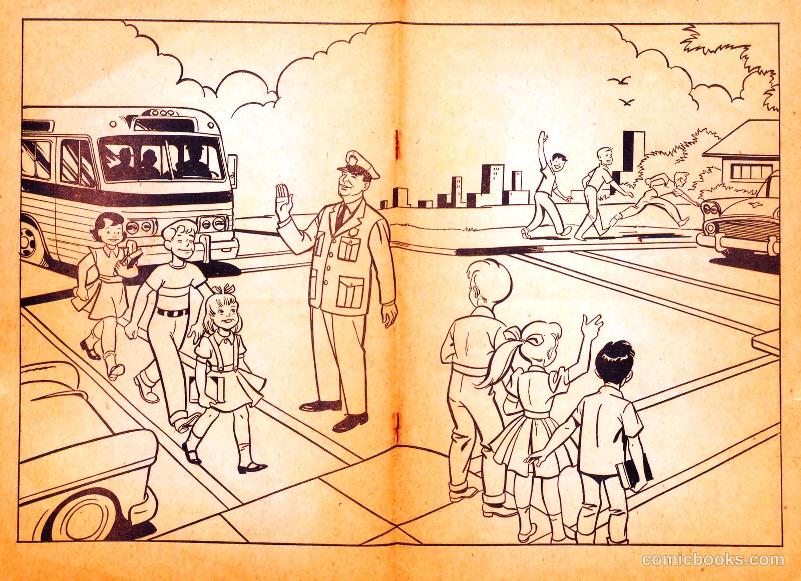 Buster Brown's Safety Coloring Book #nn — page 10 of 19