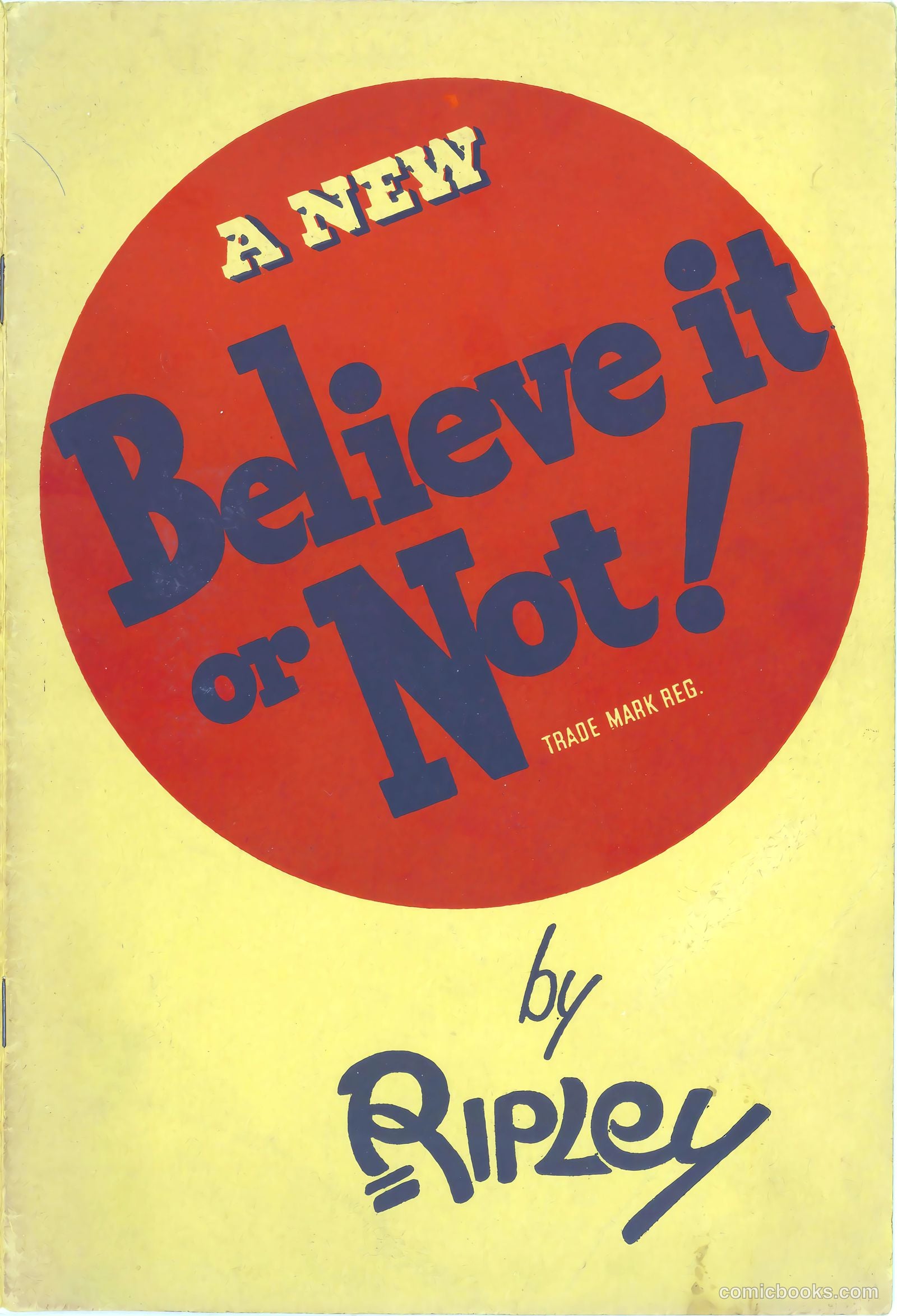 A New Believe It Or Not #nn — page 1 of 32