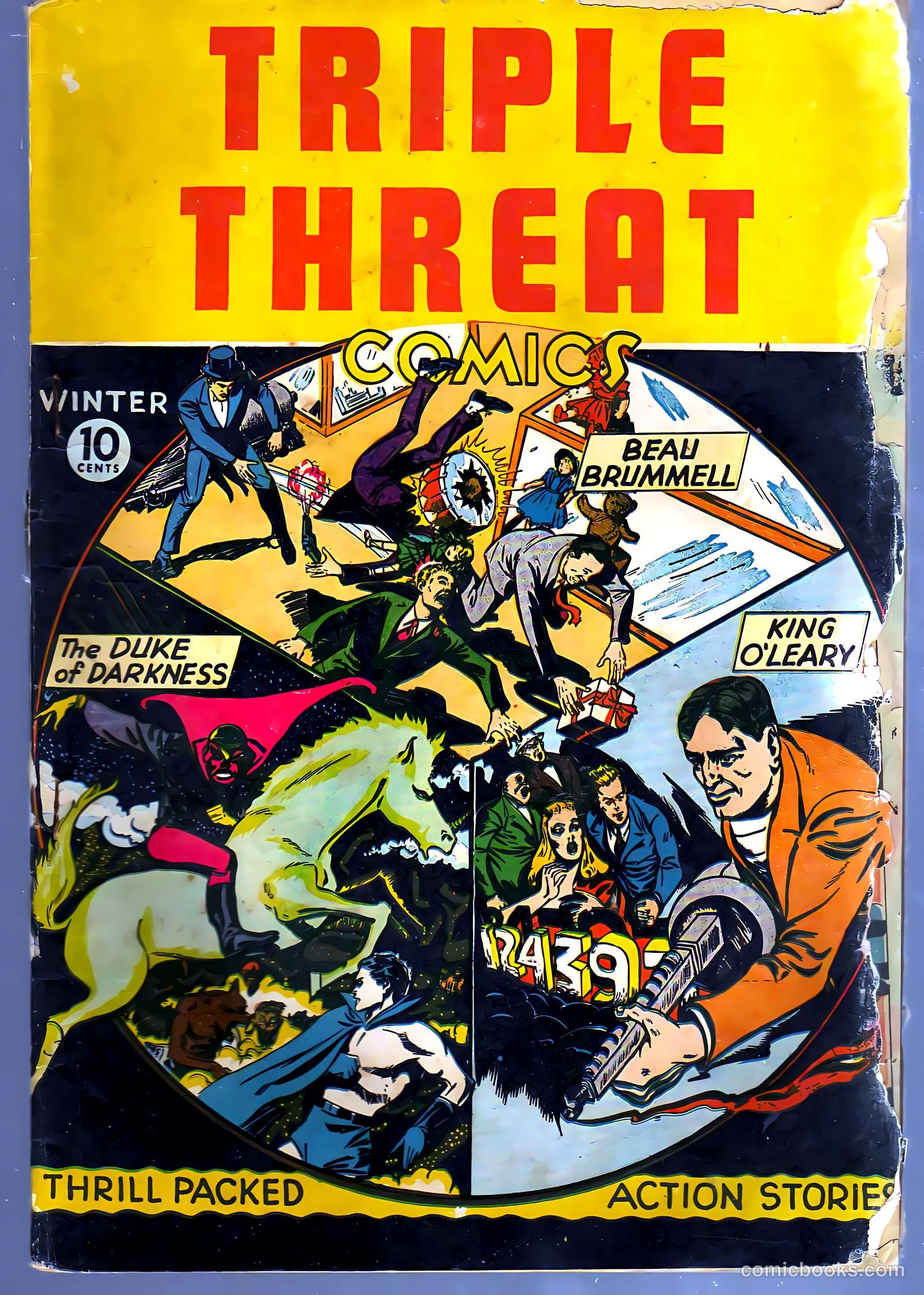 triple threat comics 1945 raw #nn — page 1 of 52