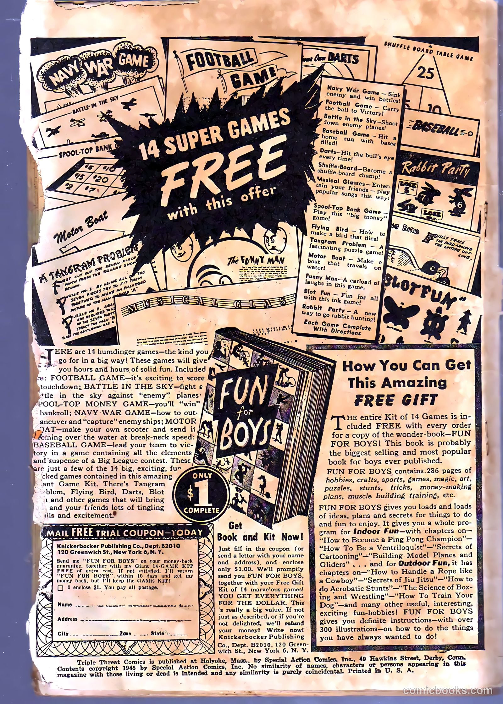 triple threat comics 1945 raw #nn — page 2 of 52