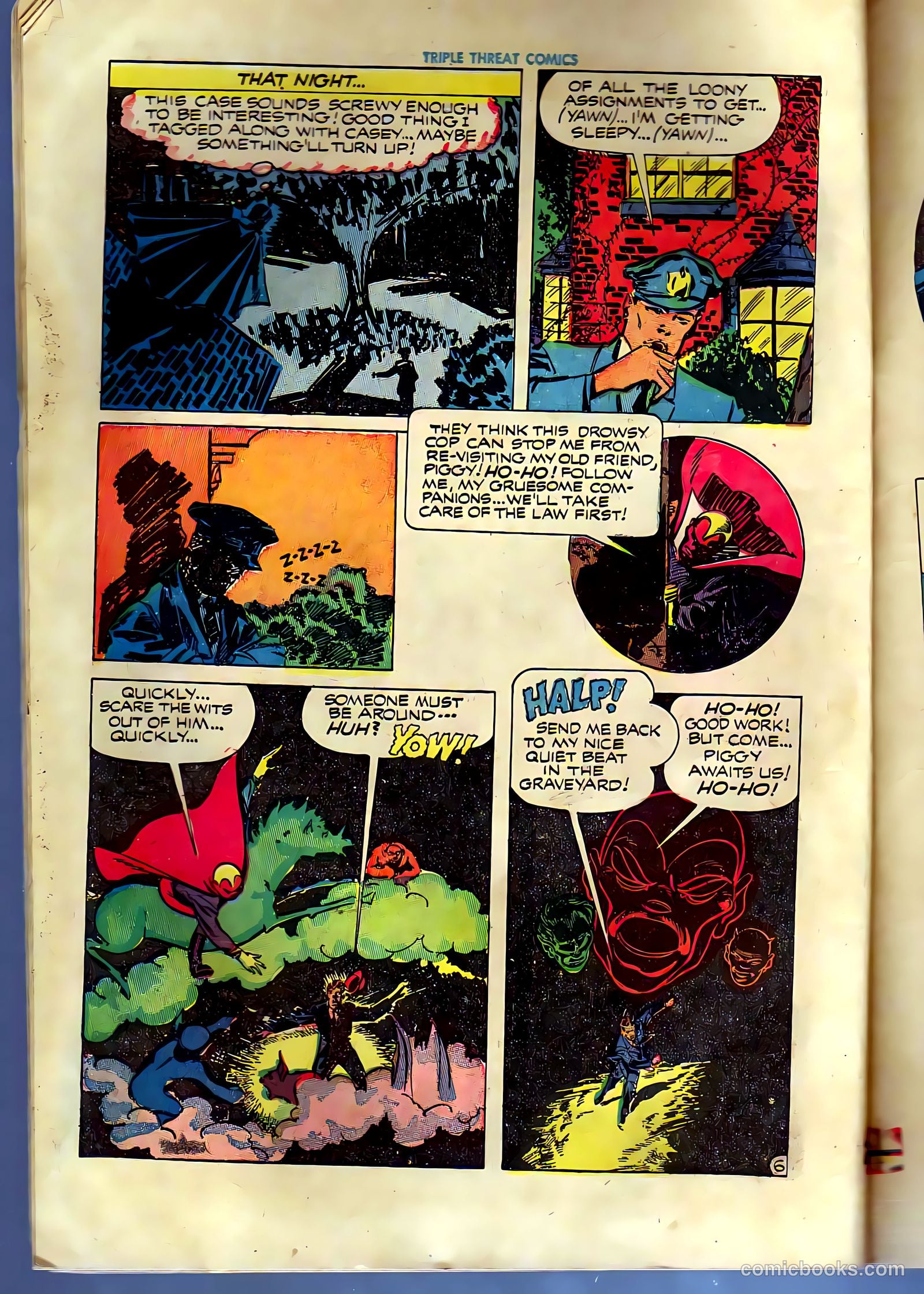 triple threat comics 1945 raw #nn — page 16 of 52
