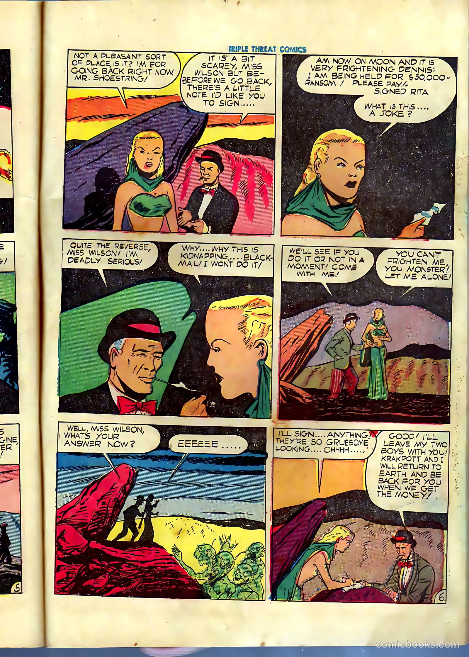 triple threat comics 1945 raw #nn — page 37 of 52