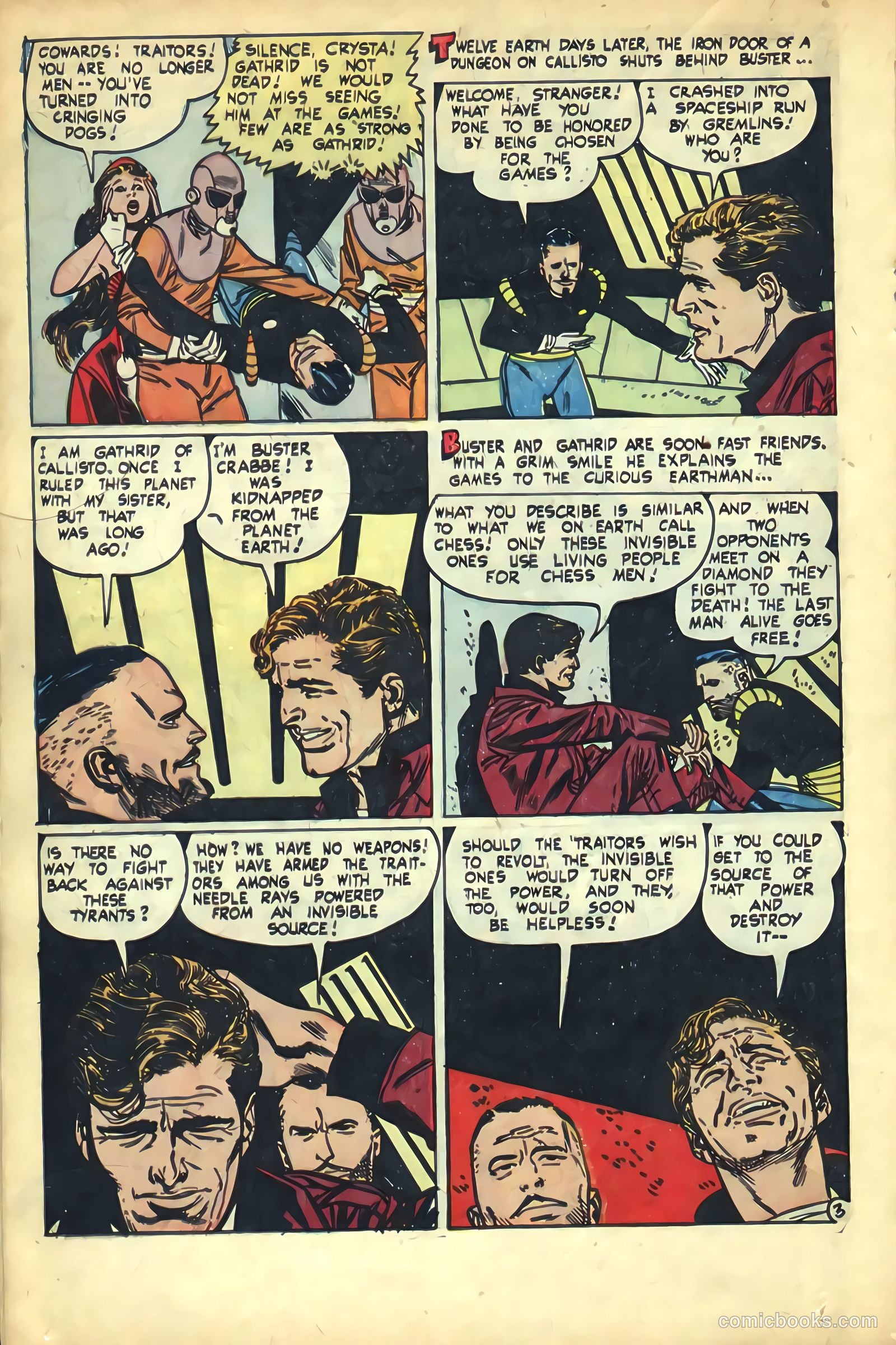 The Amazing Adventures of Buster Crabbe #3 — page 16 of 36