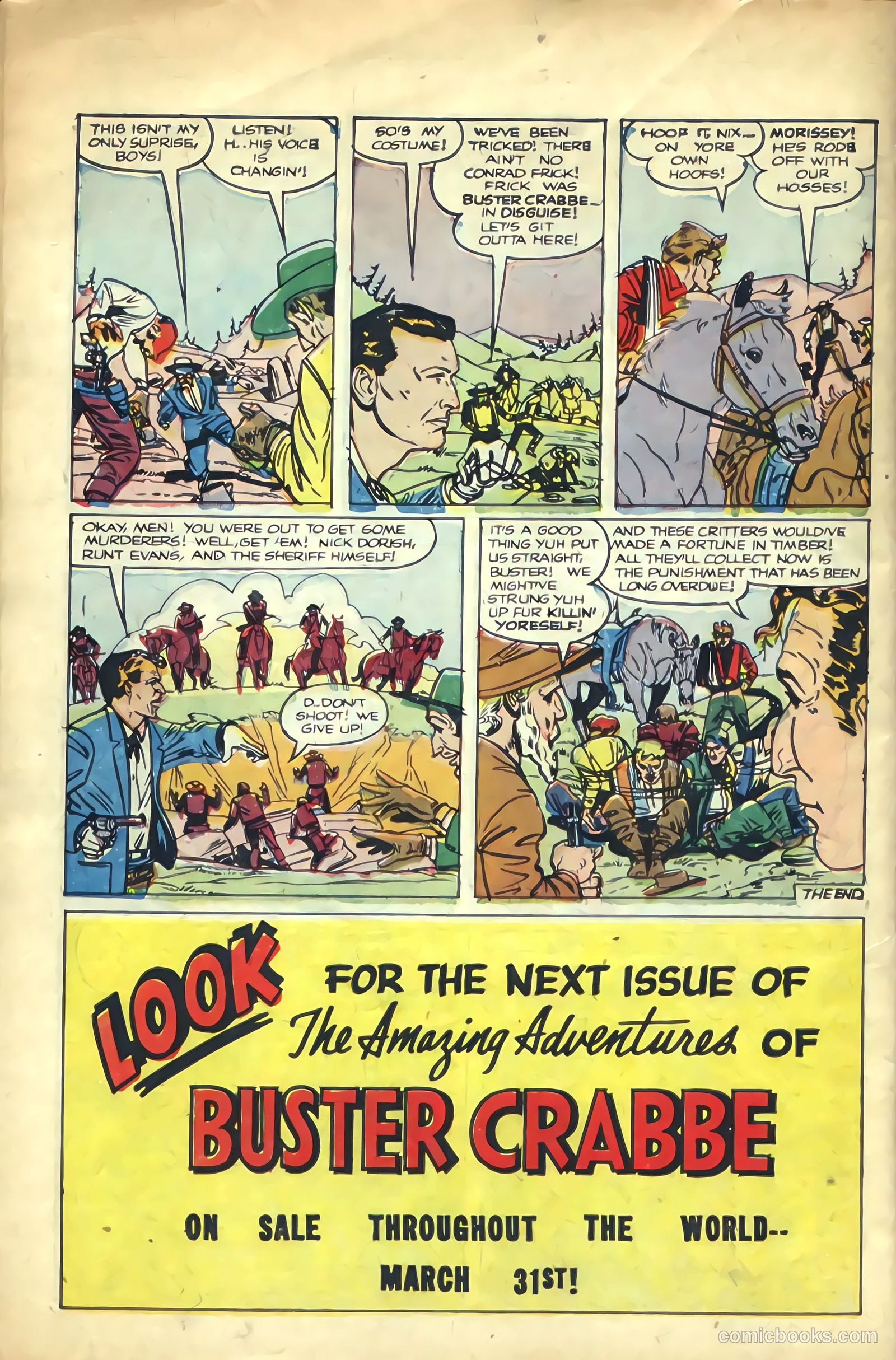 The Amazing Adventures of Buster Crabbe #3 — page 34 of 36