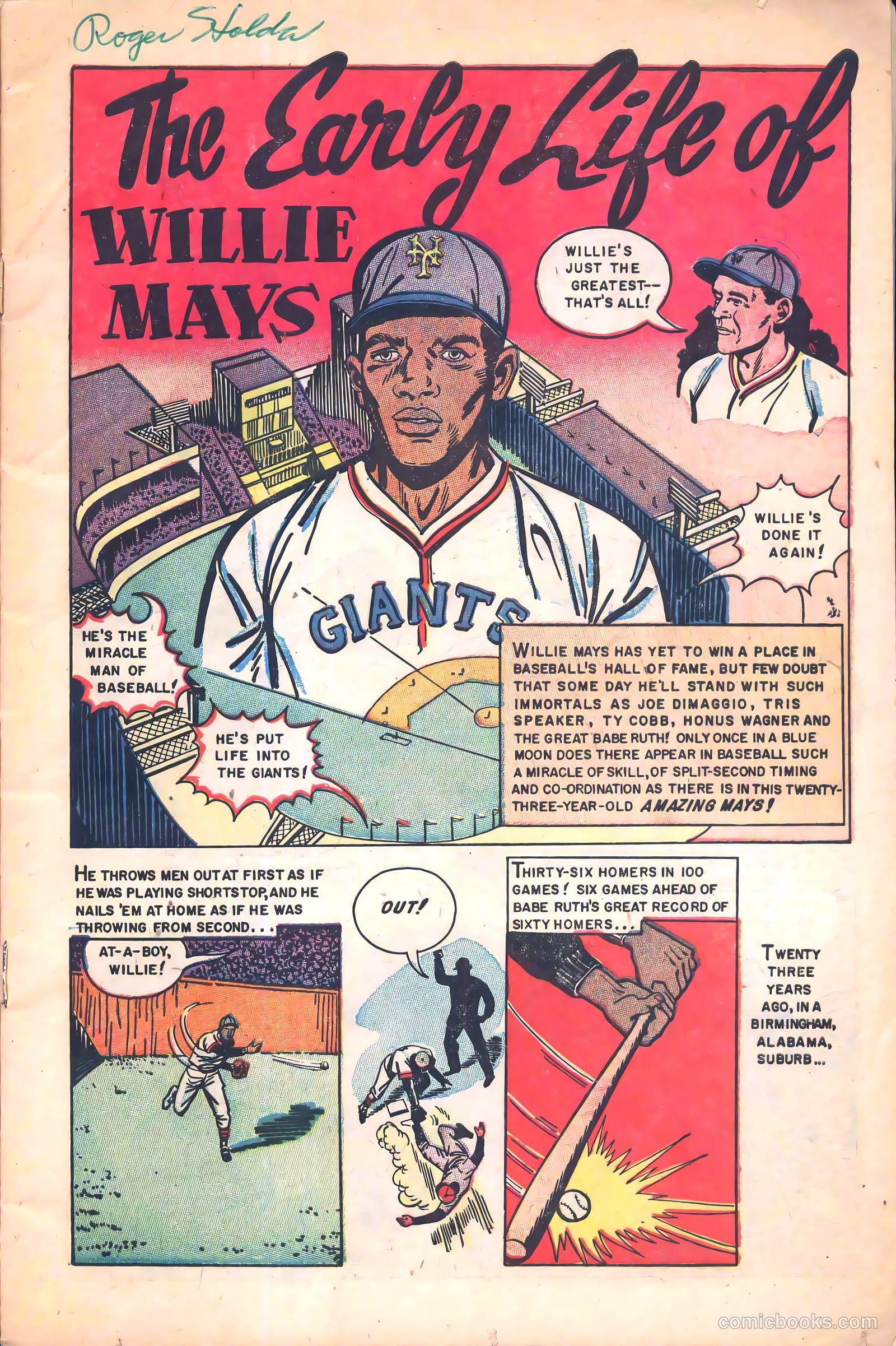 The Amazing Willie Mays #1 — page 3 of 36