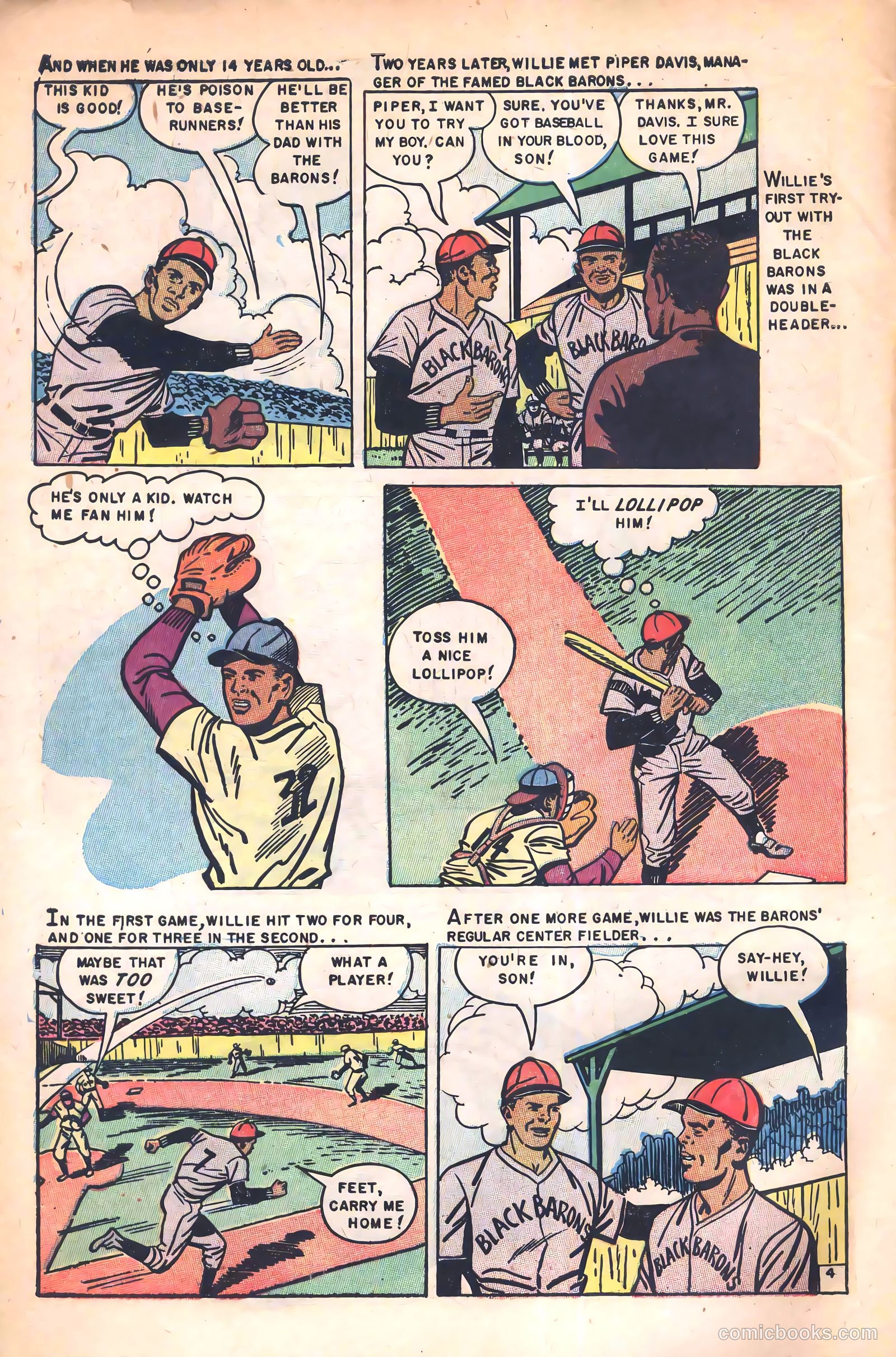 The Amazing Willie Mays #1 — page 6 of 36