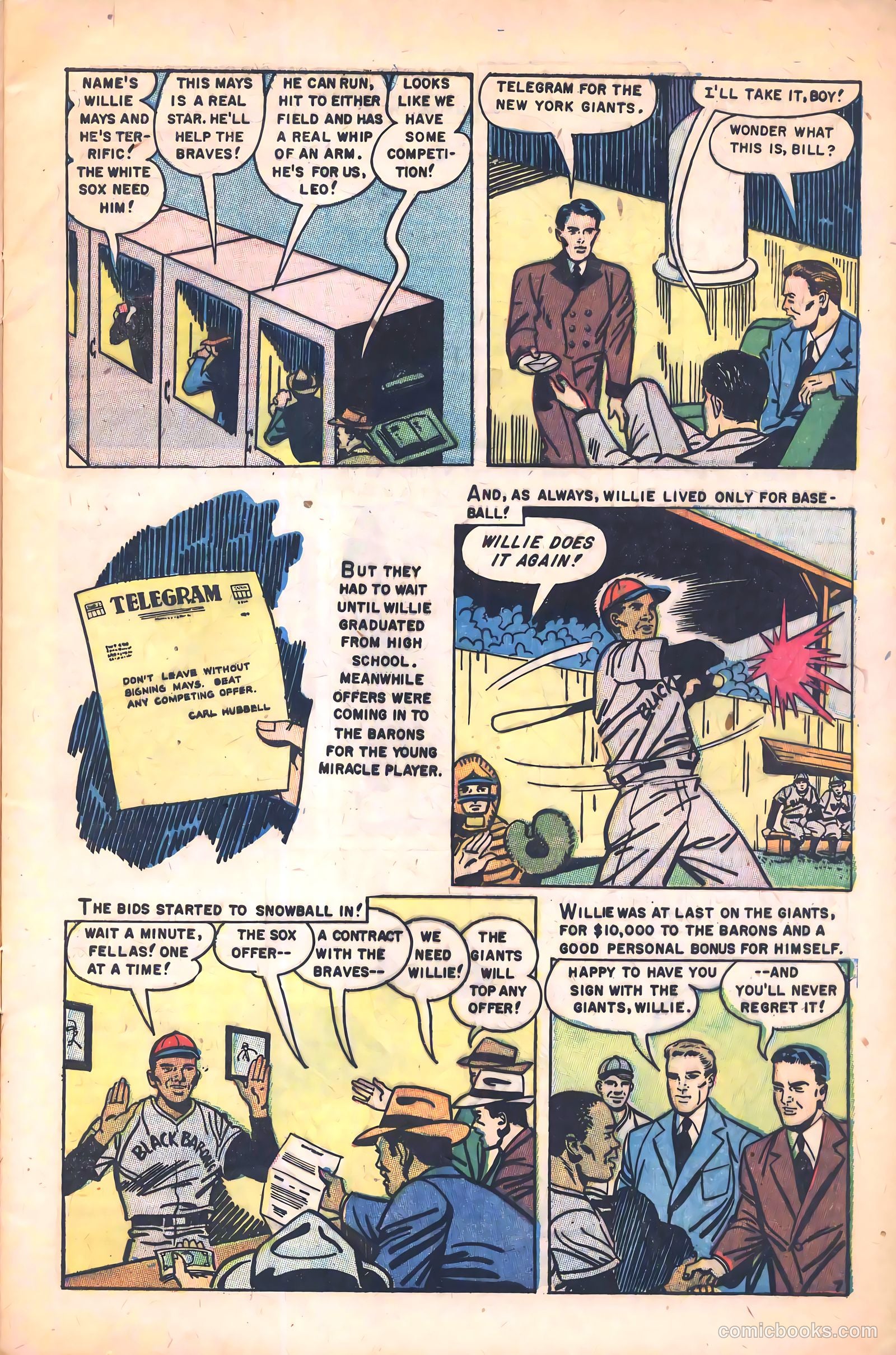 The Amazing Willie Mays #1 — page 9 of 36