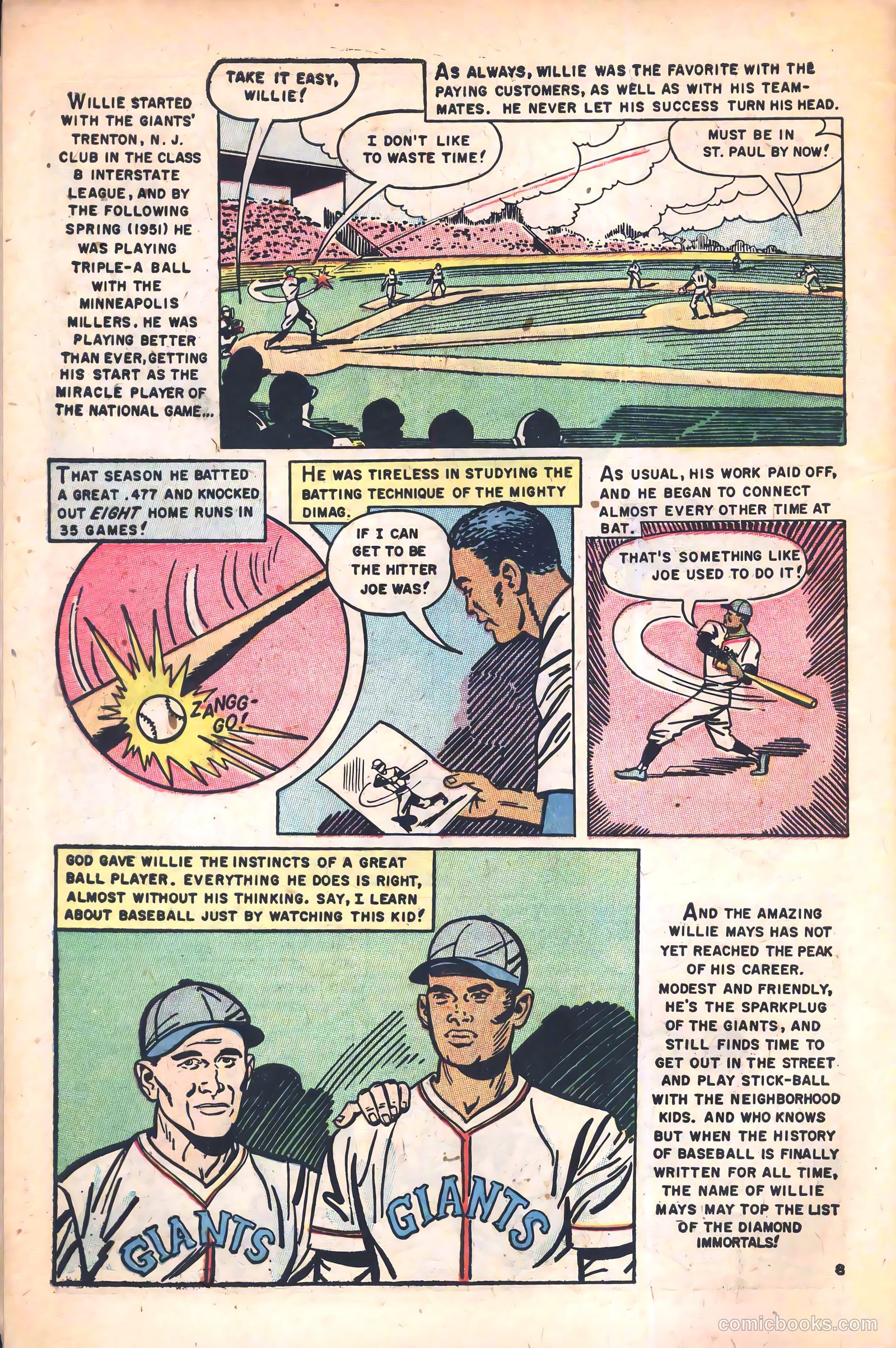 The Amazing Willie Mays #1 — page 10 of 36