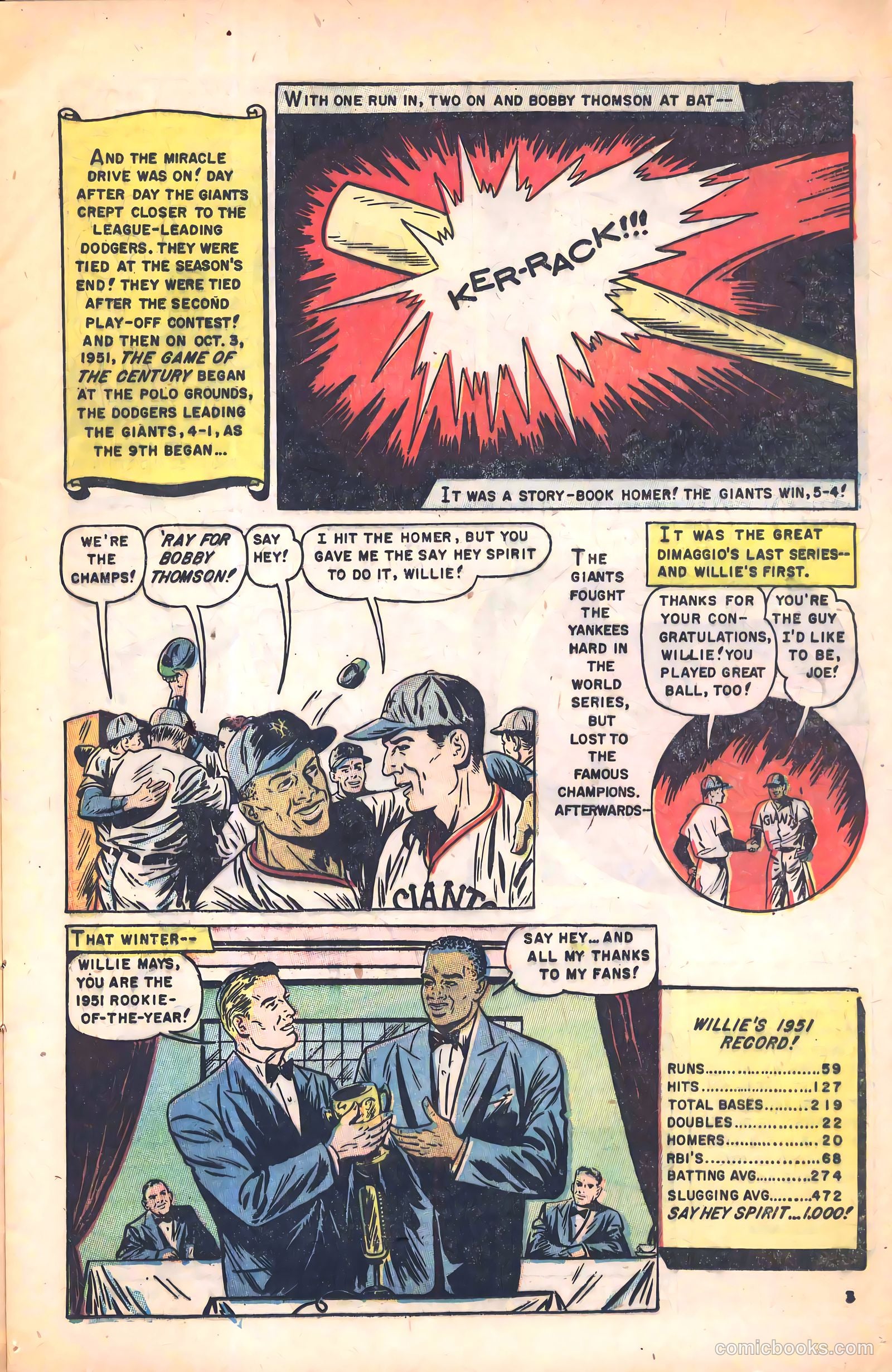 The Amazing Willie Mays #1 — page 13 of 36