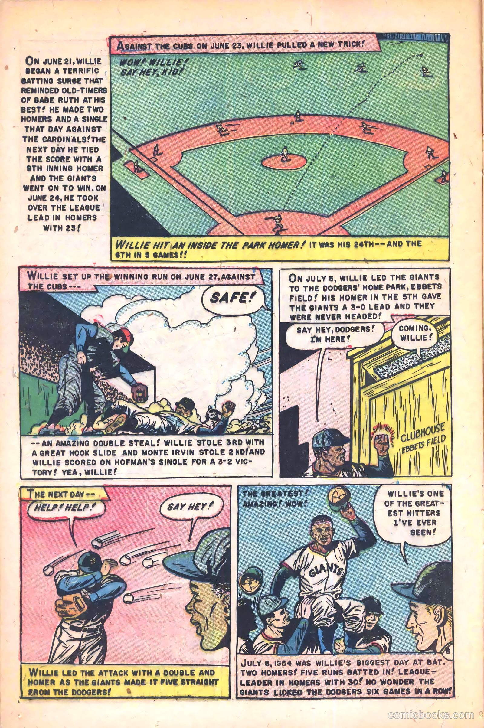 The Amazing Willie Mays #1 — page 16 of 36