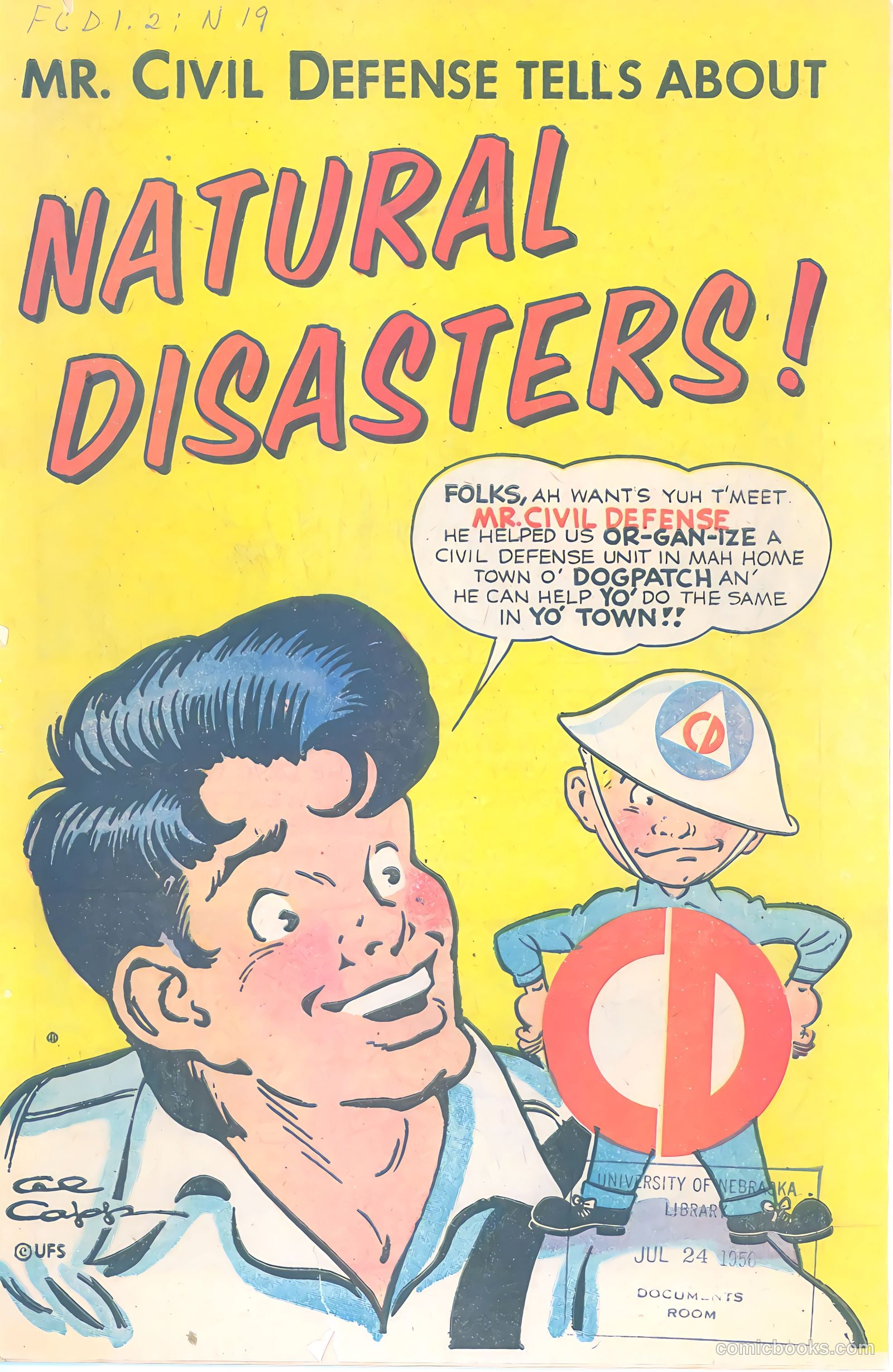 Mr. Civil Defense Tells About Natural Disasters! #1 — page 1 of 16
