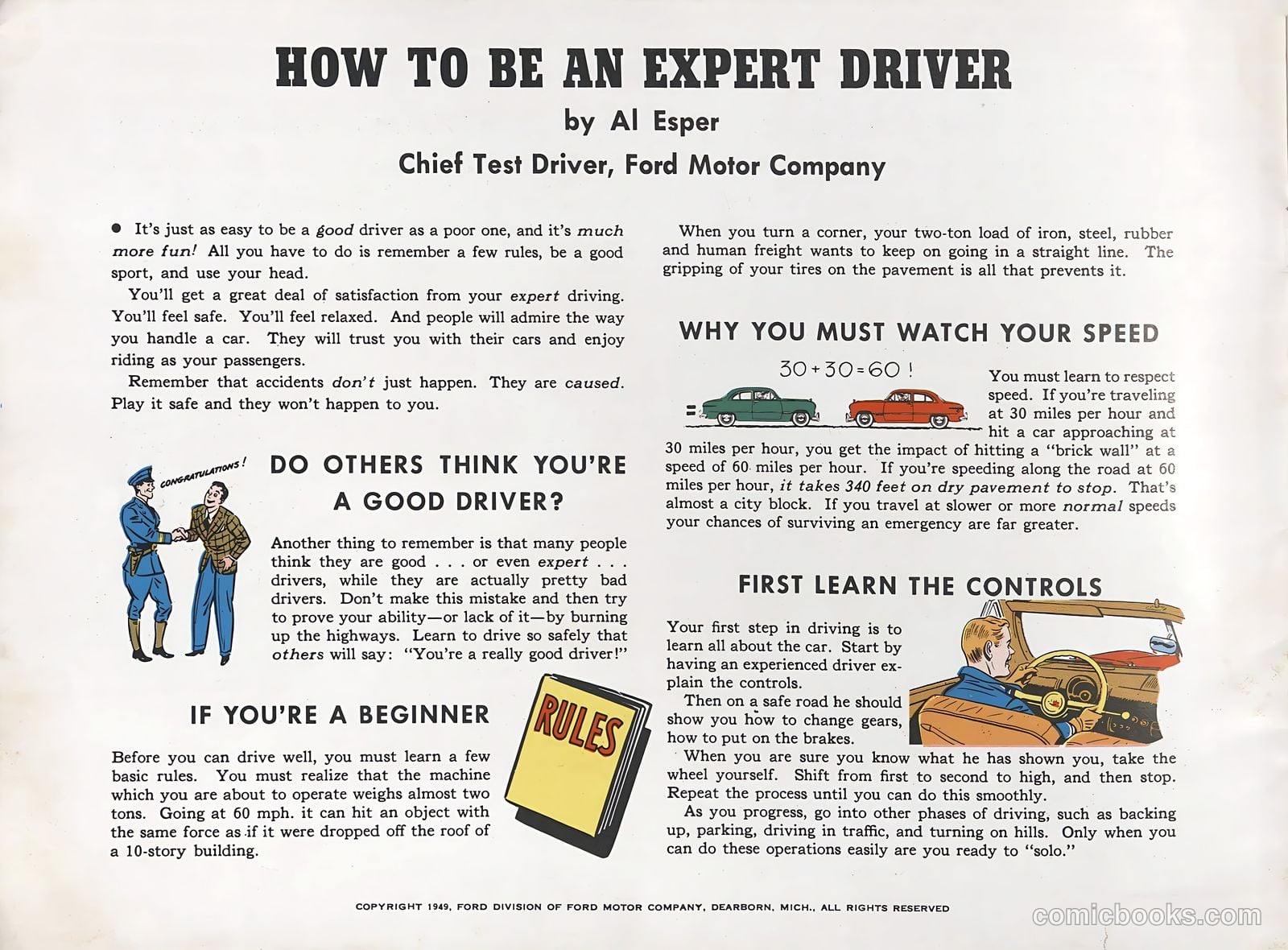How to Be an Expert Driver #nn — page 2 of 24