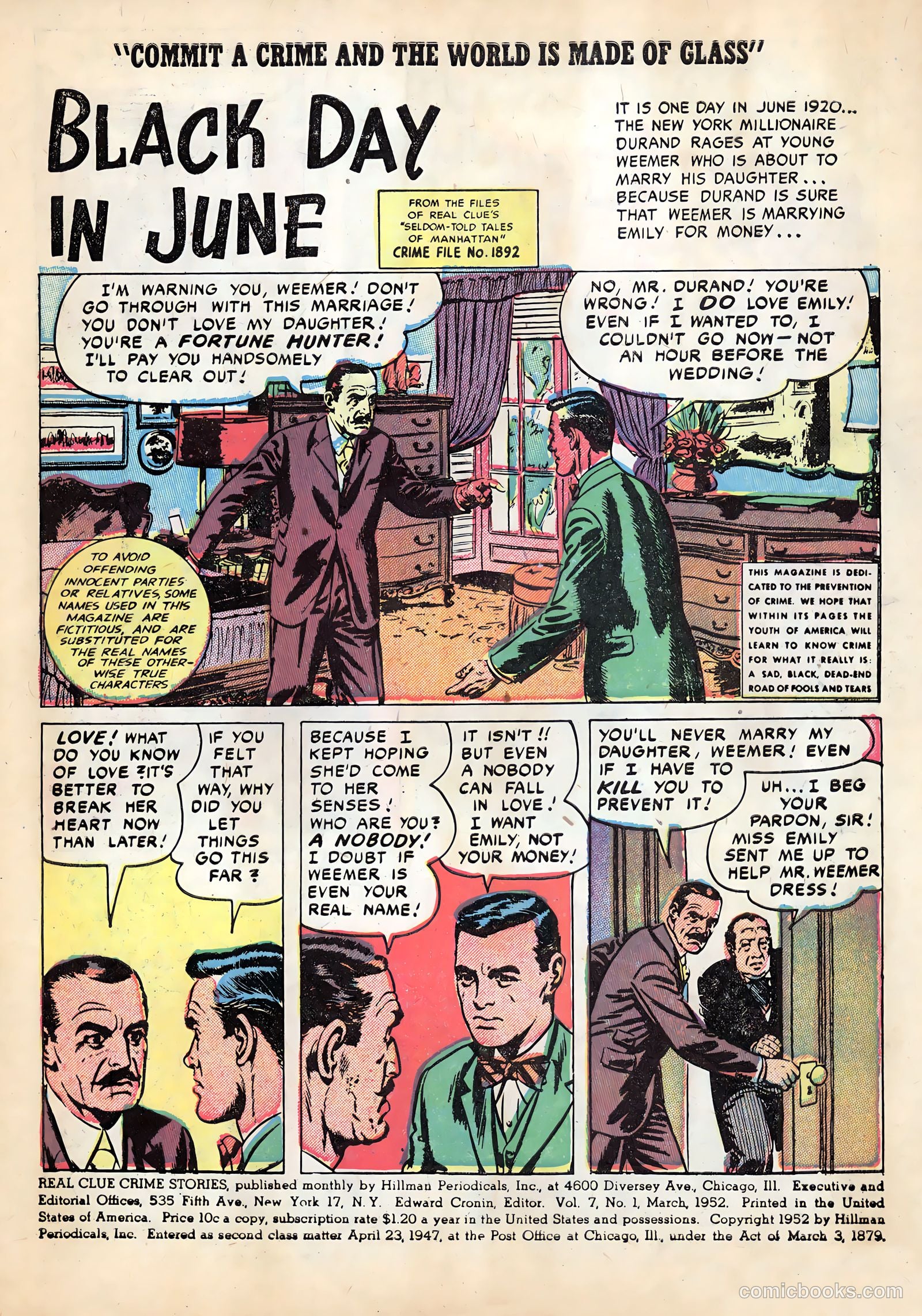 Real Clue Crime Stories v7 #1 — page 3 of 36