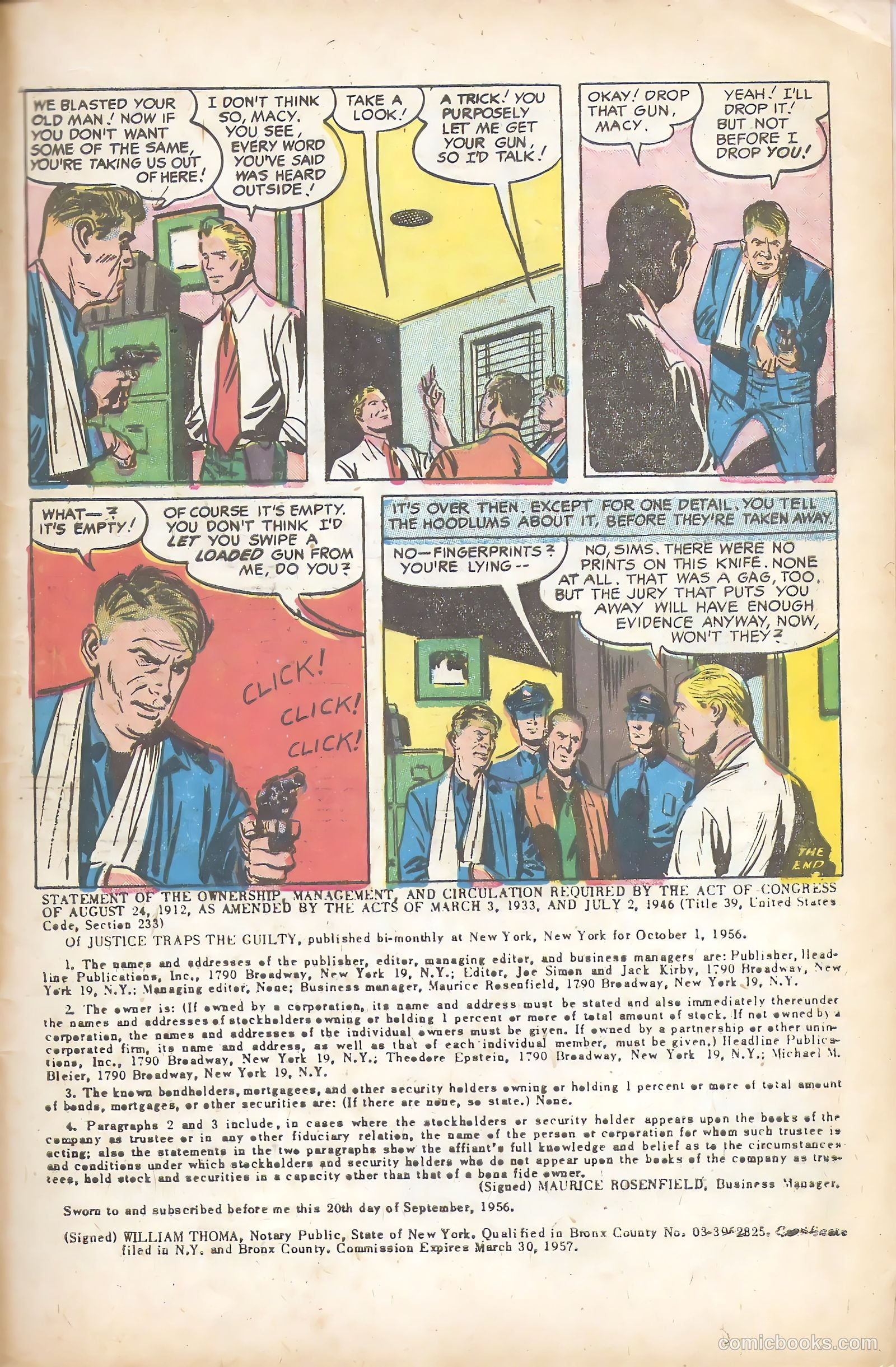 Justice Traps the Guilty #86 — page 33 of 36