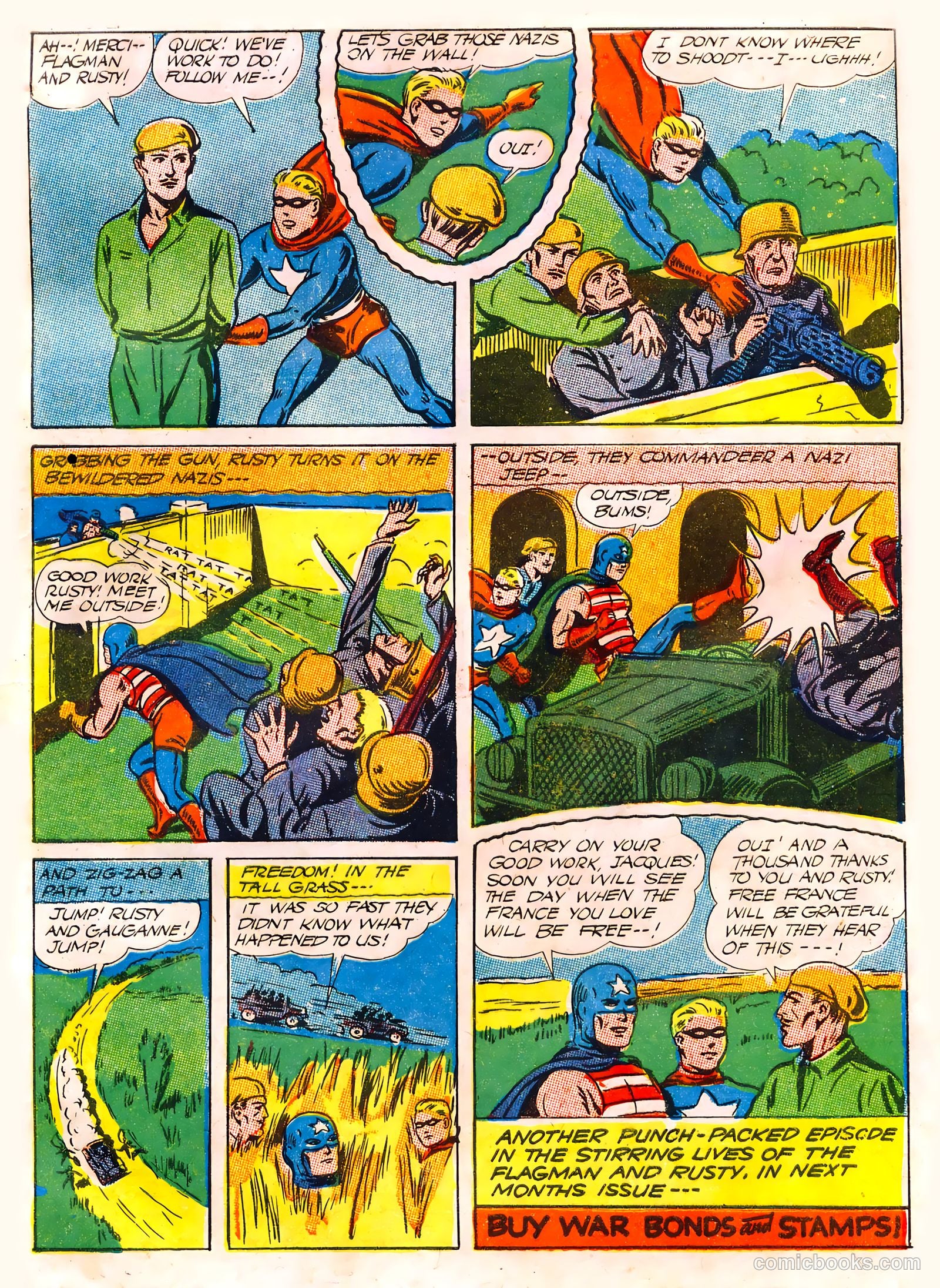Captain Aero Comics #12 — page 56 of 57