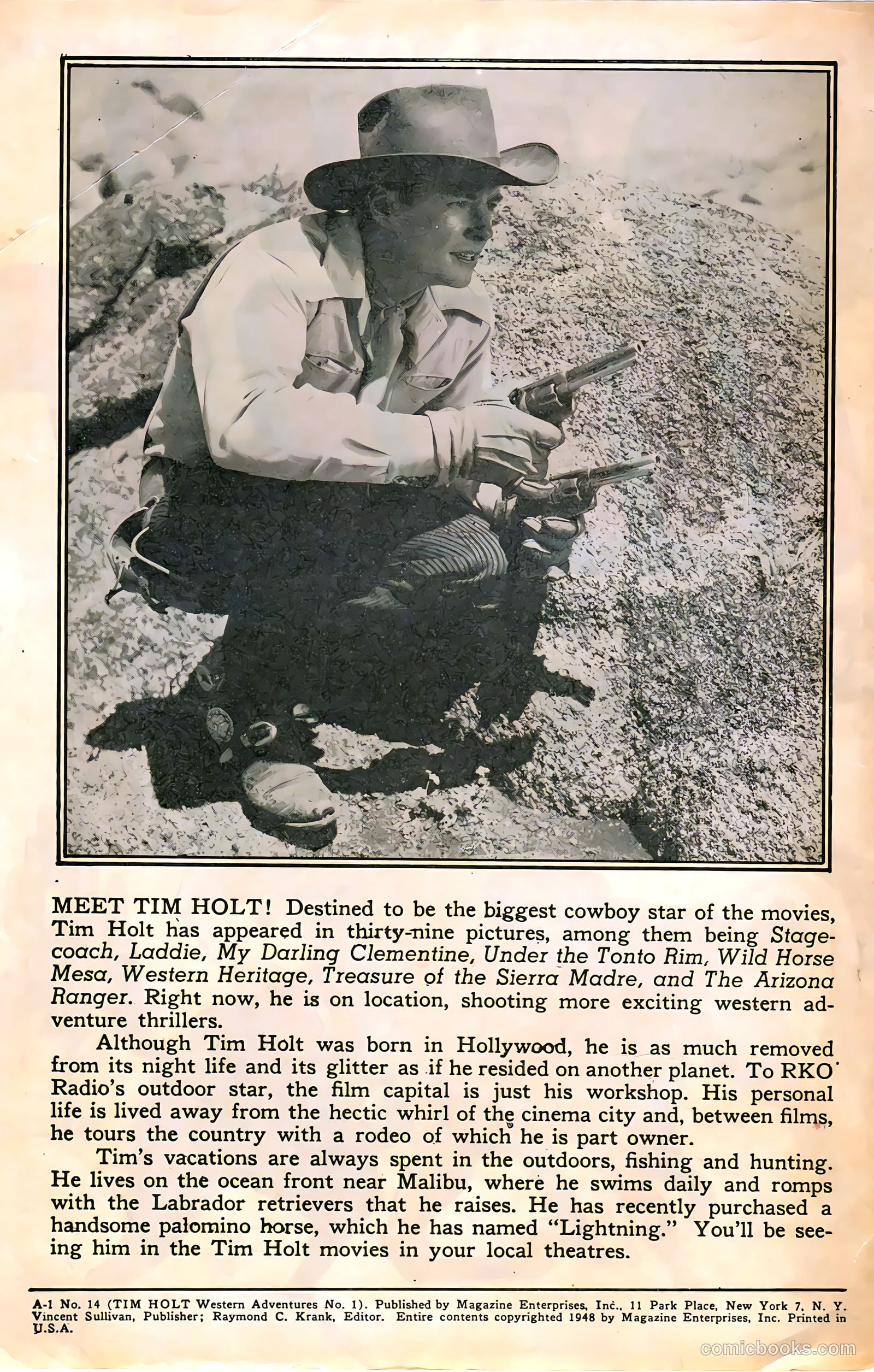 Tim Holt #1 — page 2 of 36