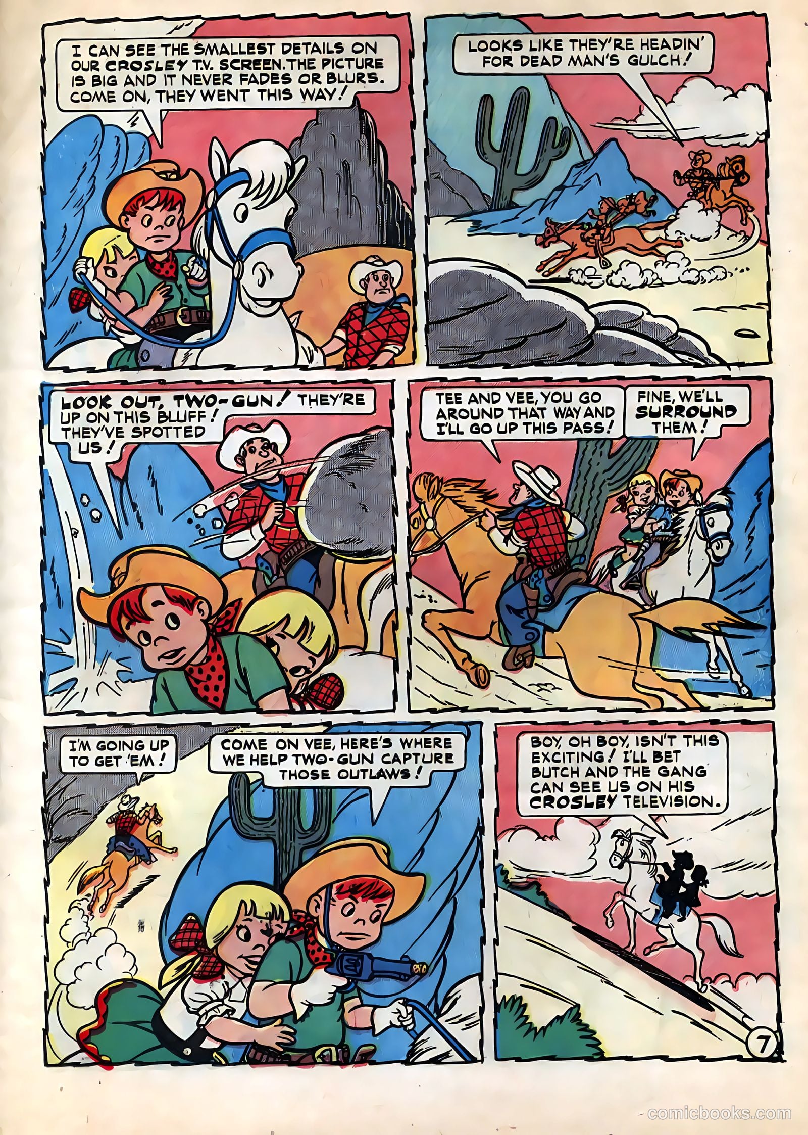 Tee and Vee Crosley in Television Land Comics #nn — page 7 of 48