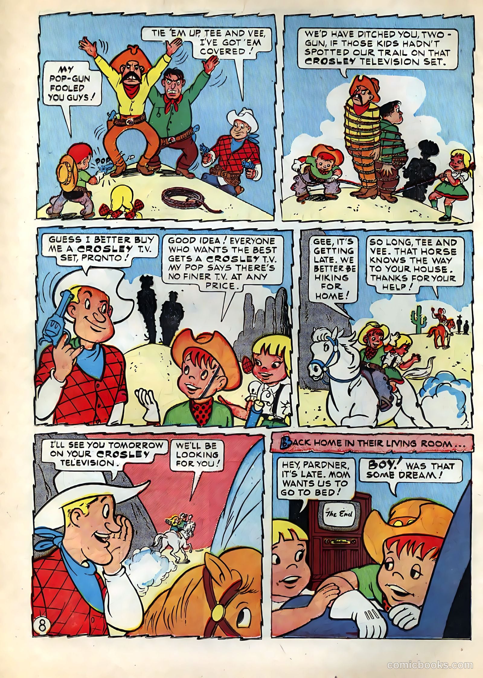 Tee and Vee Crosley in Television Land Comics #nn — page 8 of 48