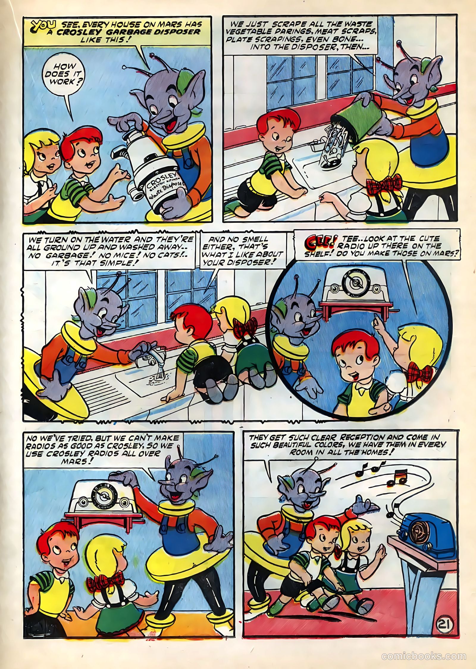 Tee and Vee Crosley in Television Land Comics #nn — page 21 of 48