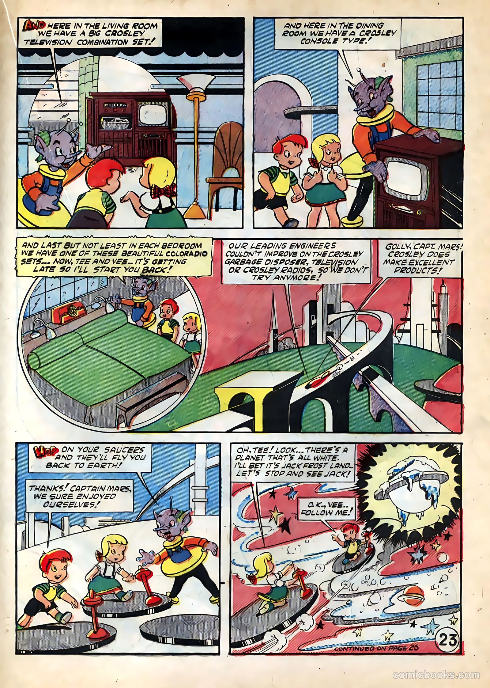 Tee and Vee Crosley in Television Land Comics #nn — page 23 of 48
