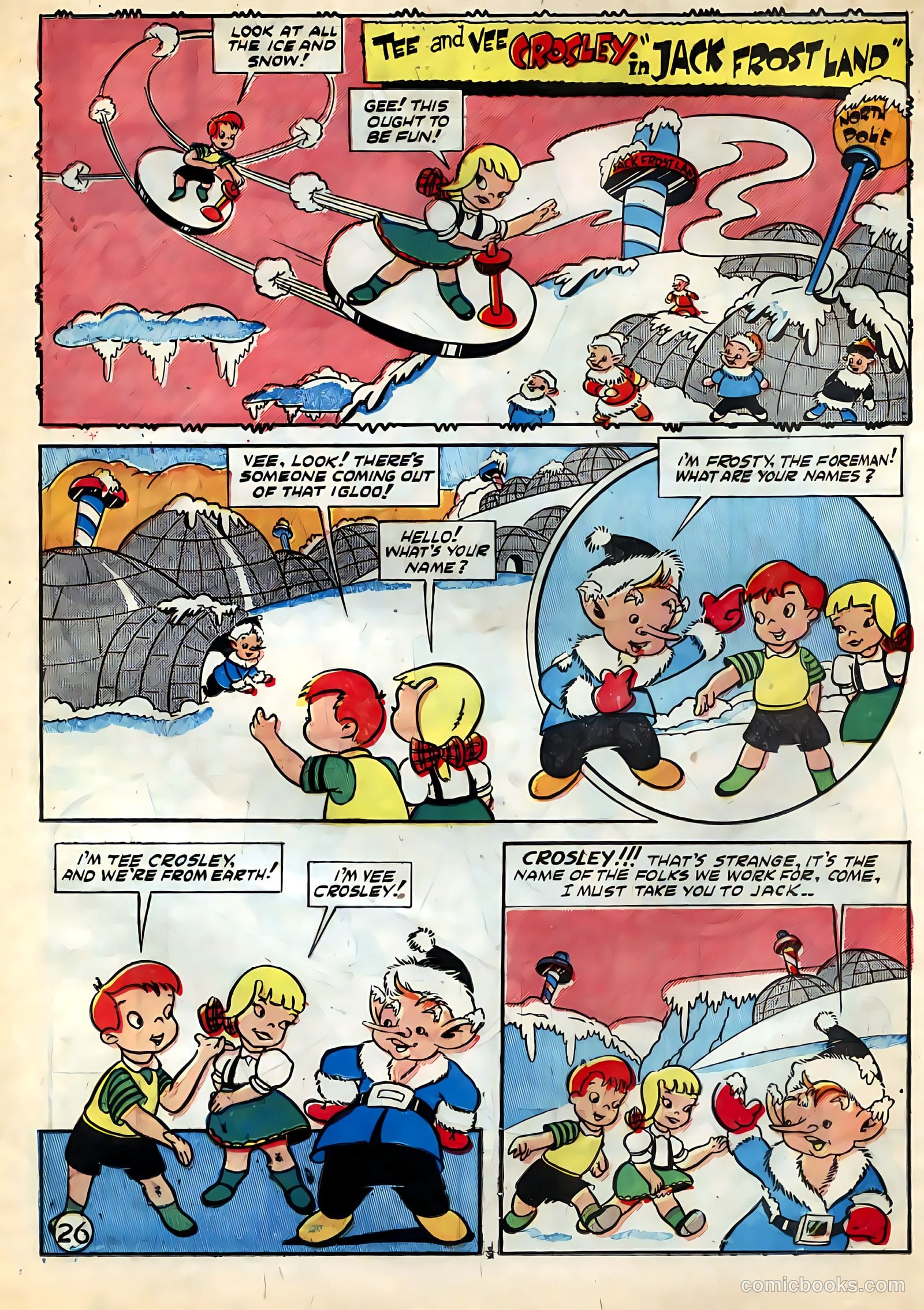 Tee and Vee Crosley in Television Land Comics #nn — page 26 of 48