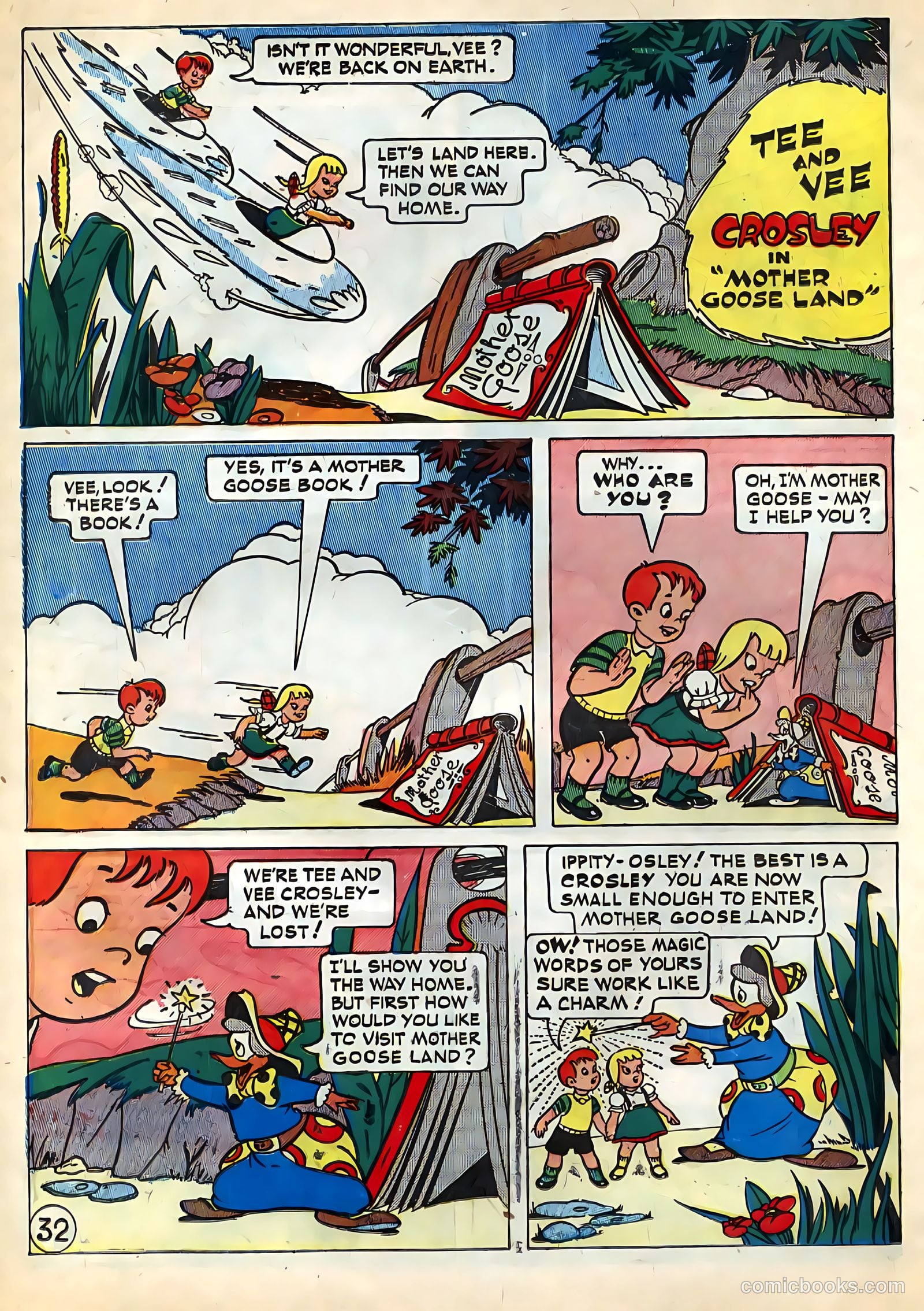 Tee and Vee Crosley in Television Land Comics #nn — page 32 of 48