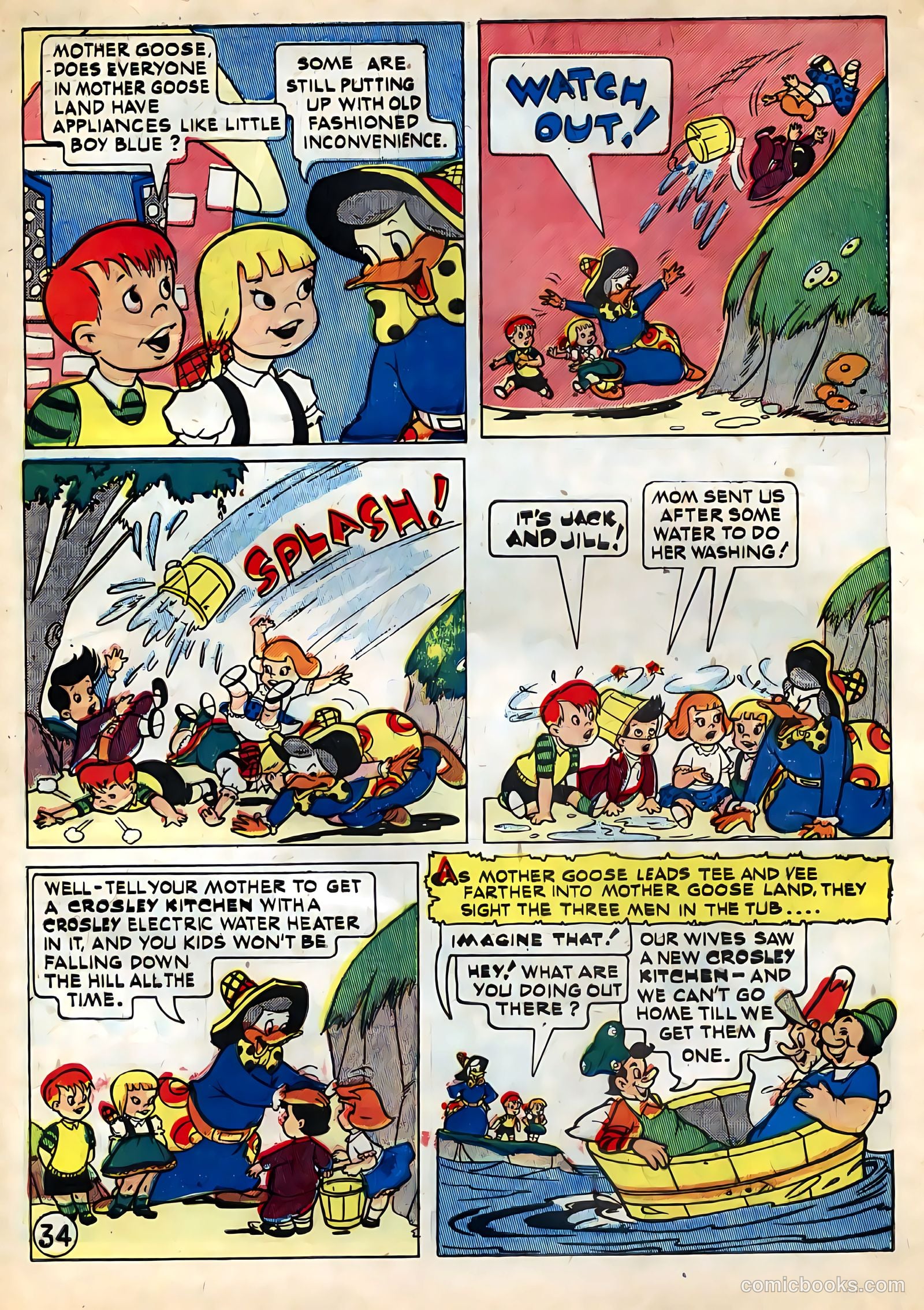 Tee and Vee Crosley in Television Land Comics #nn — page 34 of 48
