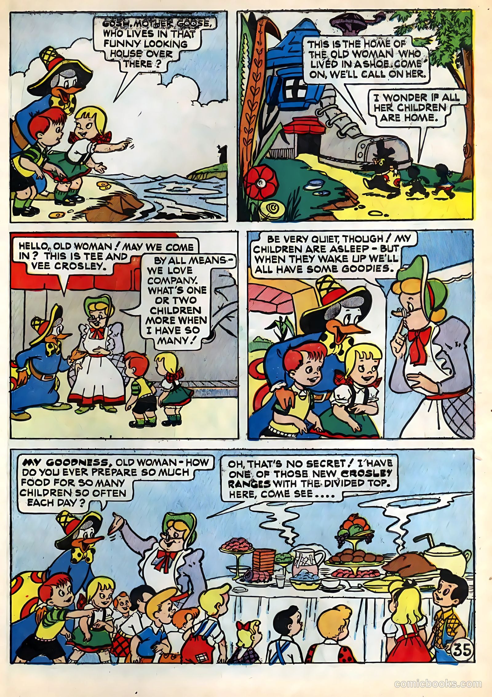 Tee and Vee Crosley in Television Land Comics #nn — page 35 of 48