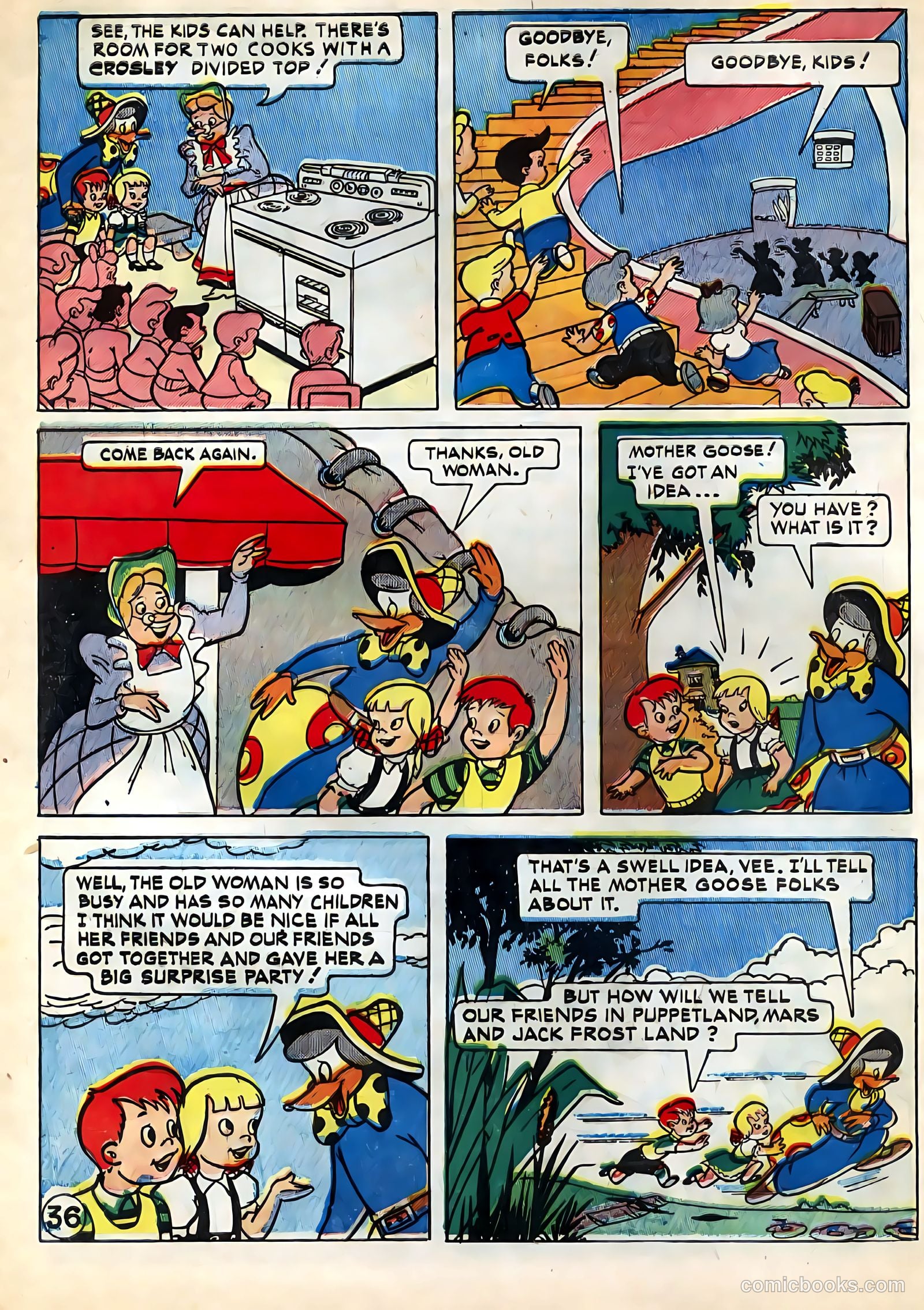 Tee and Vee Crosley in Television Land Comics #nn — page 36 of 48