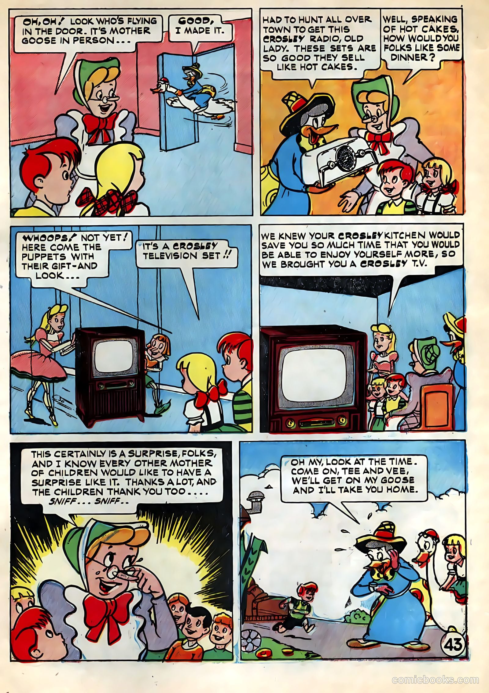 Tee and Vee Crosley in Television Land Comics #nn — page 43 of 48