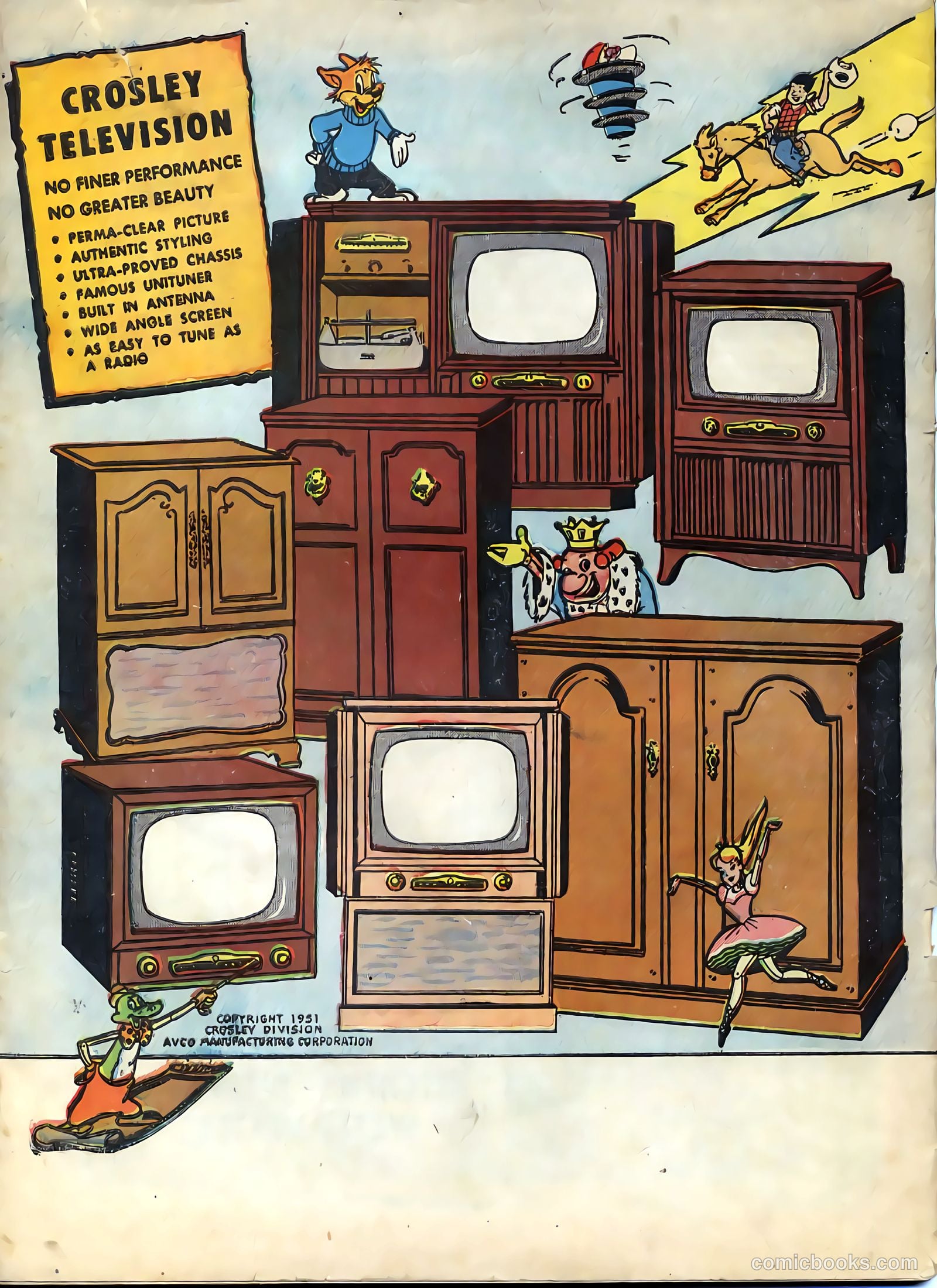 Tee and Vee Crosley in Television Land Comics #nn — page 48 of 48