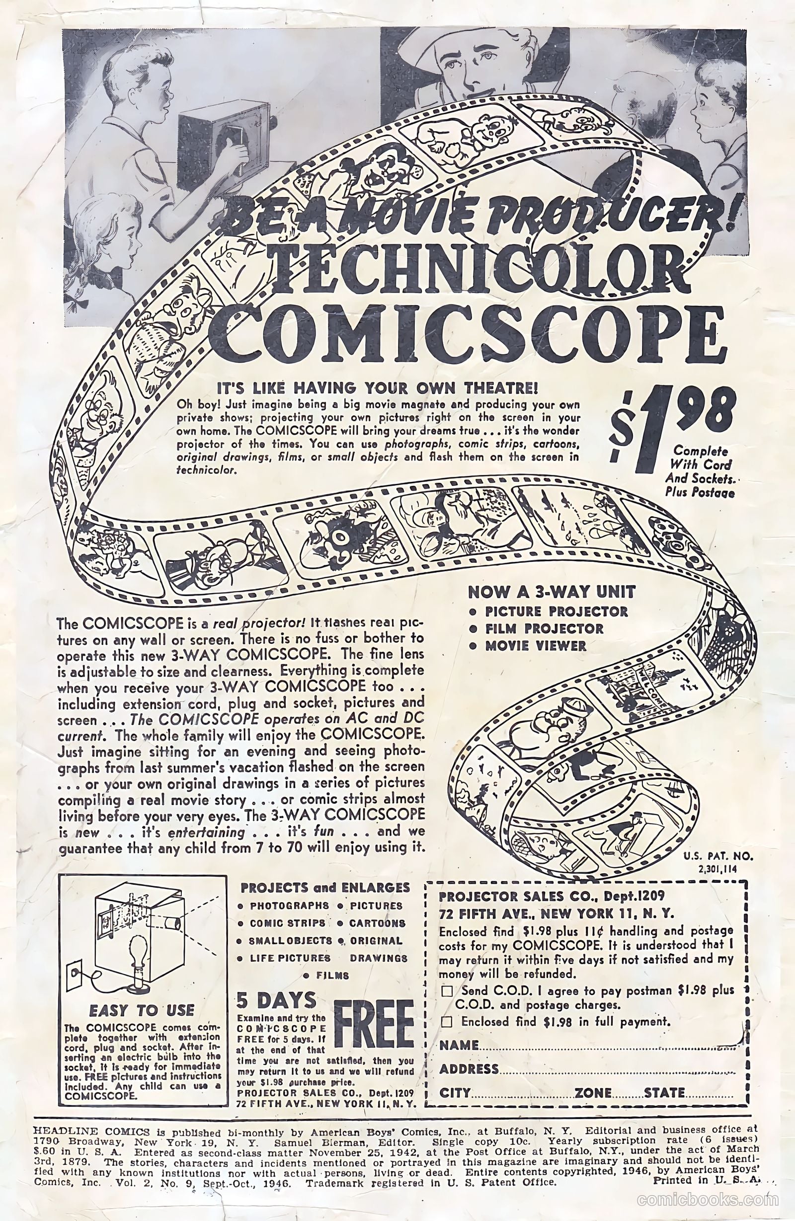 Headline Comics #21 — page 2 of 52