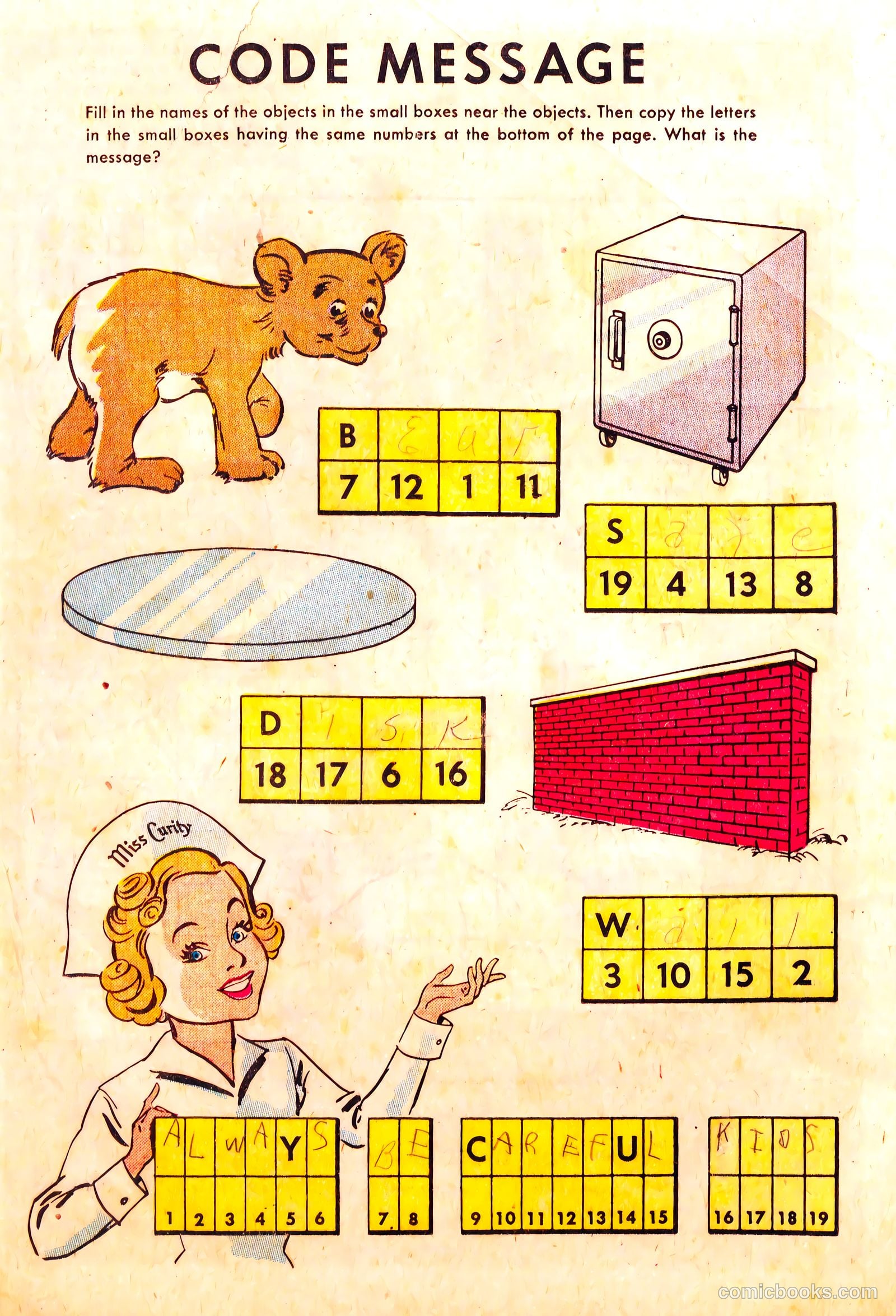 Miss Curity Fun Book #nn — page 8 of 20