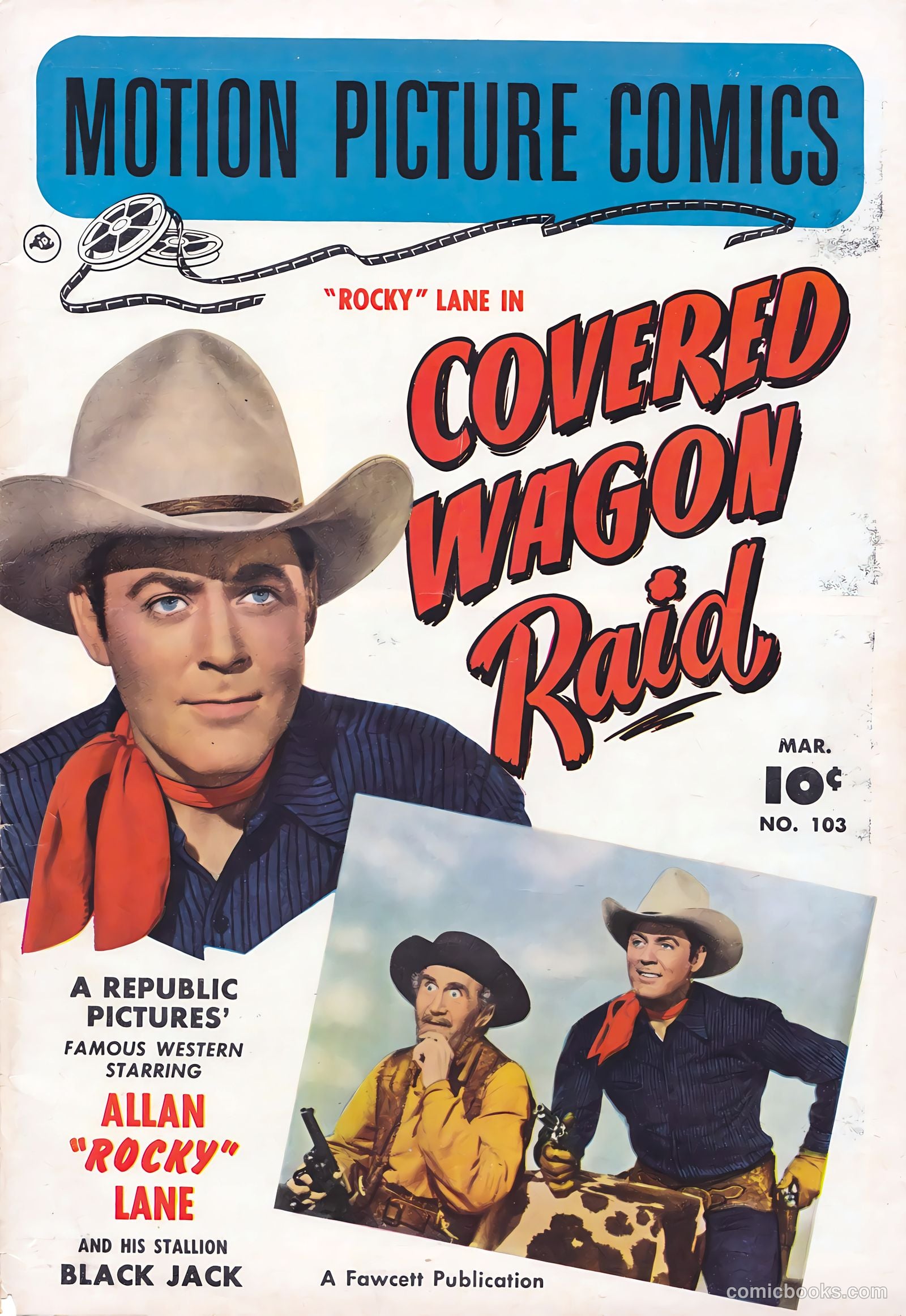 Motion Picture Comics 103 Covered Wagon Raid #1 — page 1 of 36