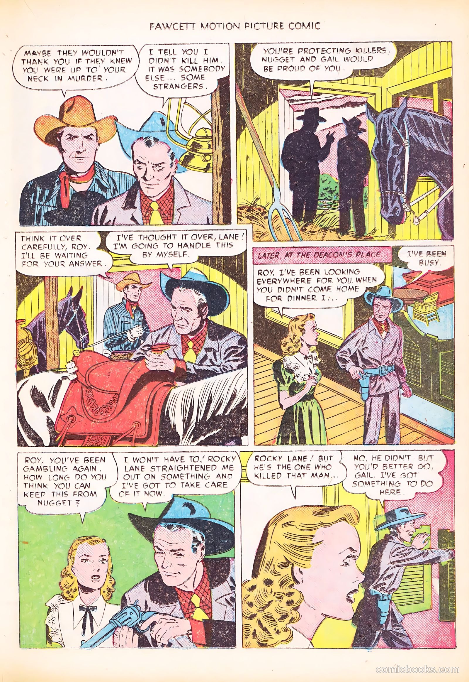 Motion Picture Comics 103 Covered Wagon Raid #1 — page 19 of 36