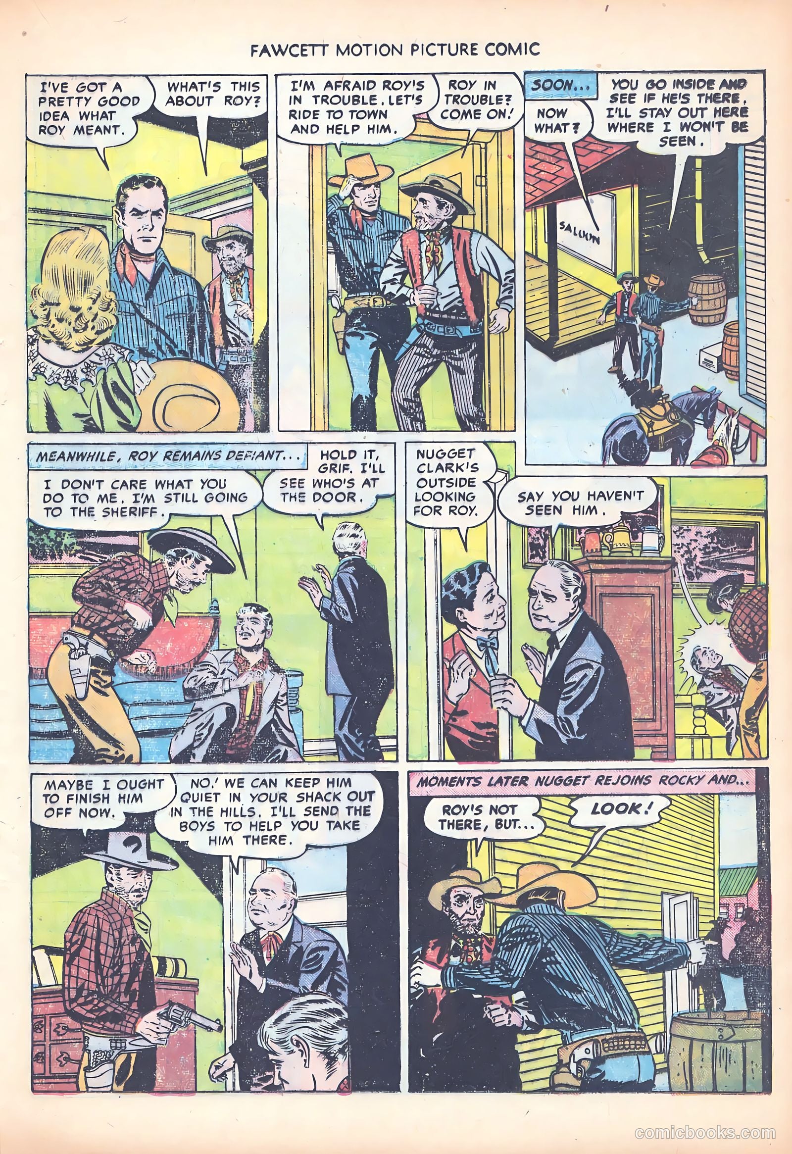 Motion Picture Comics 103 Covered Wagon Raid #1 — page 21 of 36