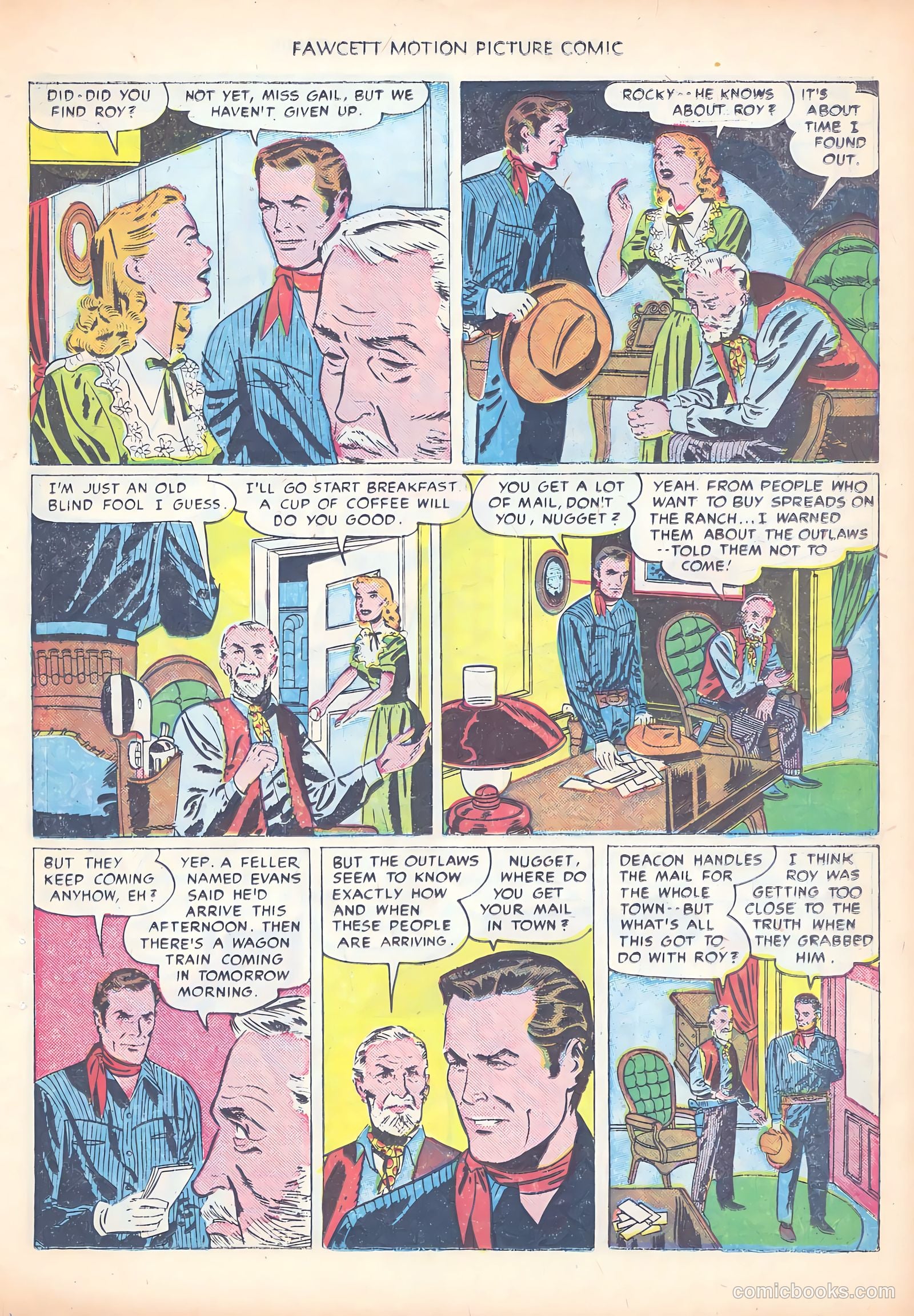 Motion Picture Comics 103 Covered Wagon Raid #1 — page 23 of 36