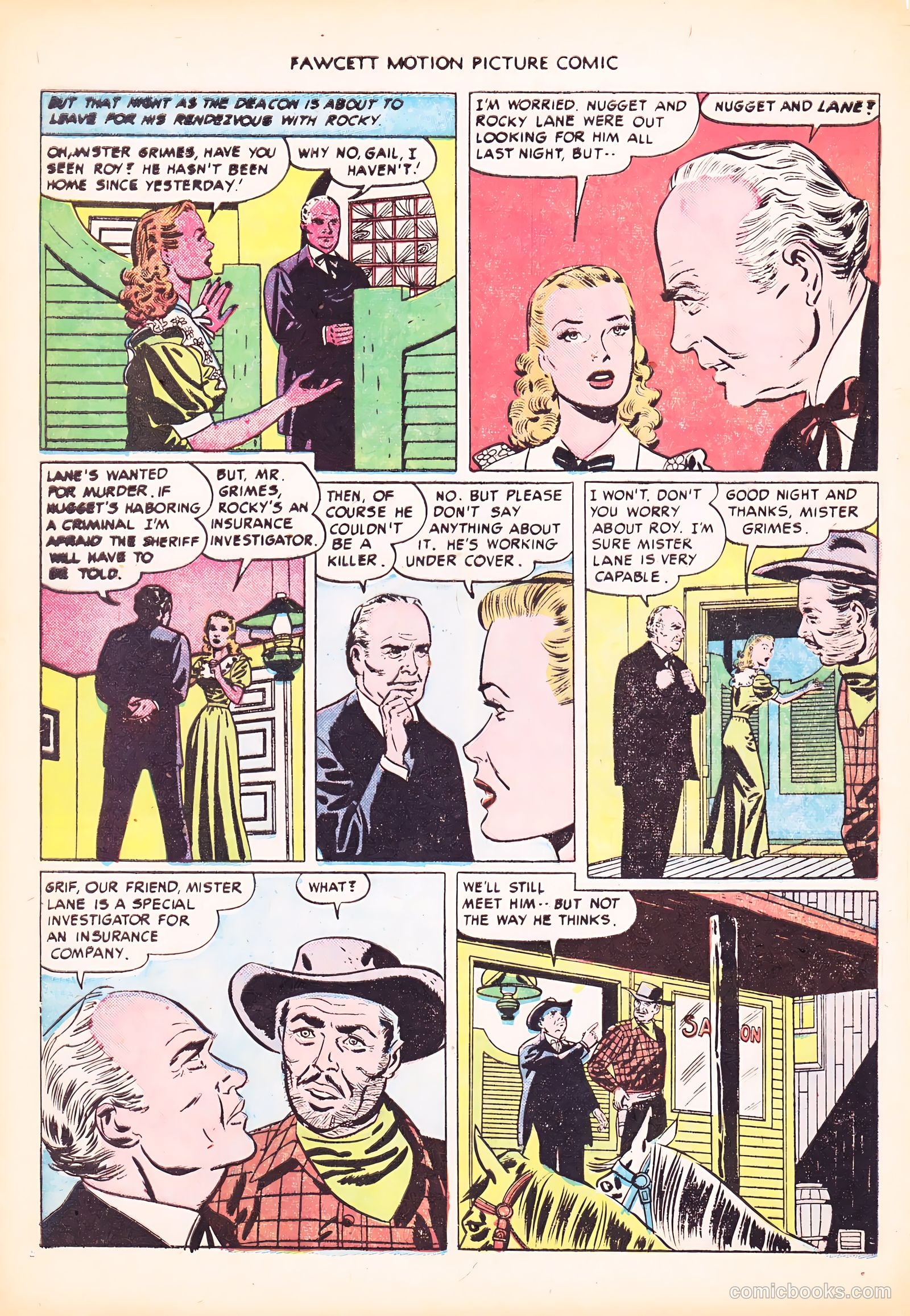 Motion Picture Comics 103 Covered Wagon Raid #1 — page 28 of 36