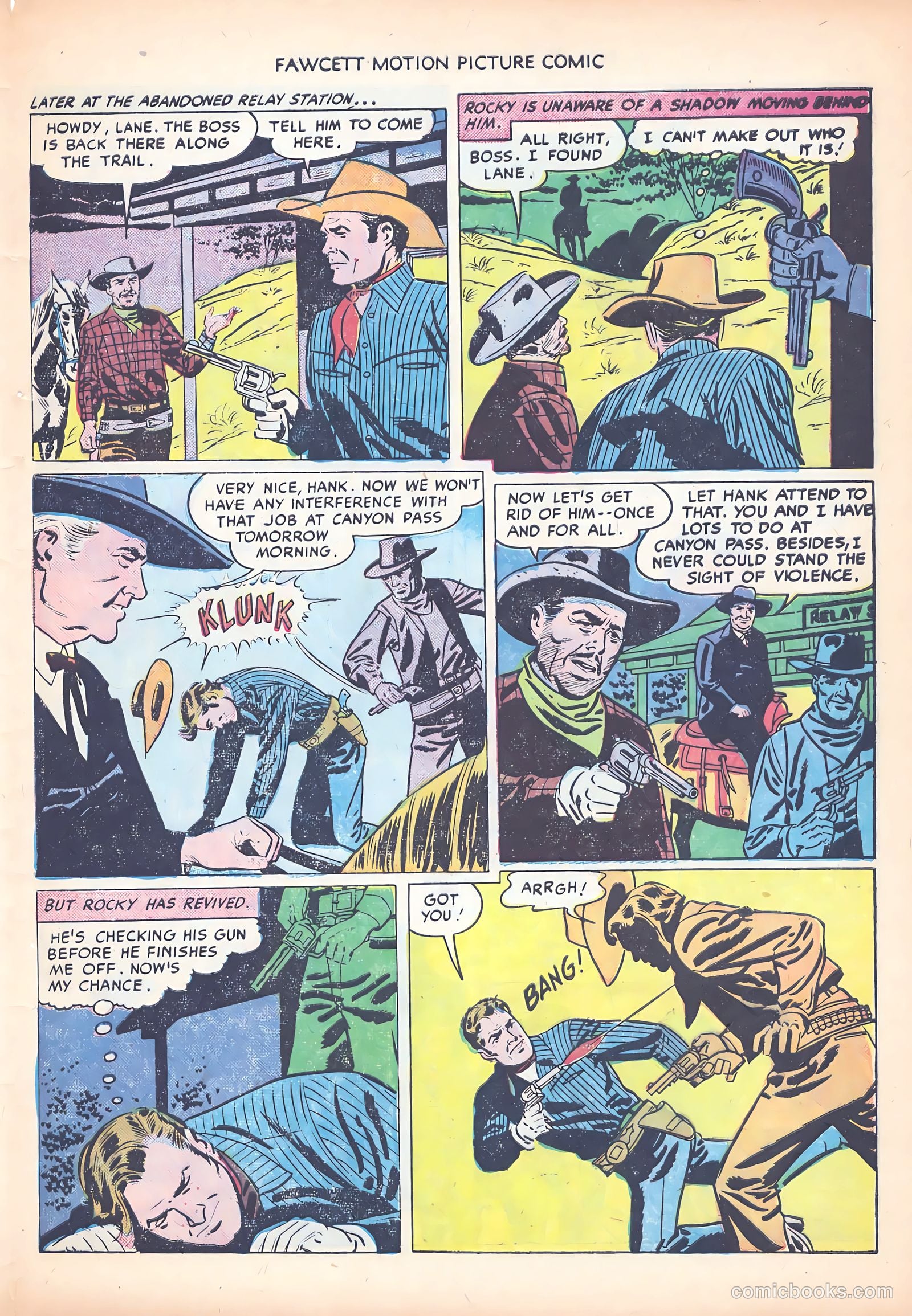 Motion Picture Comics 103 Covered Wagon Raid #1 — page 29 of 36