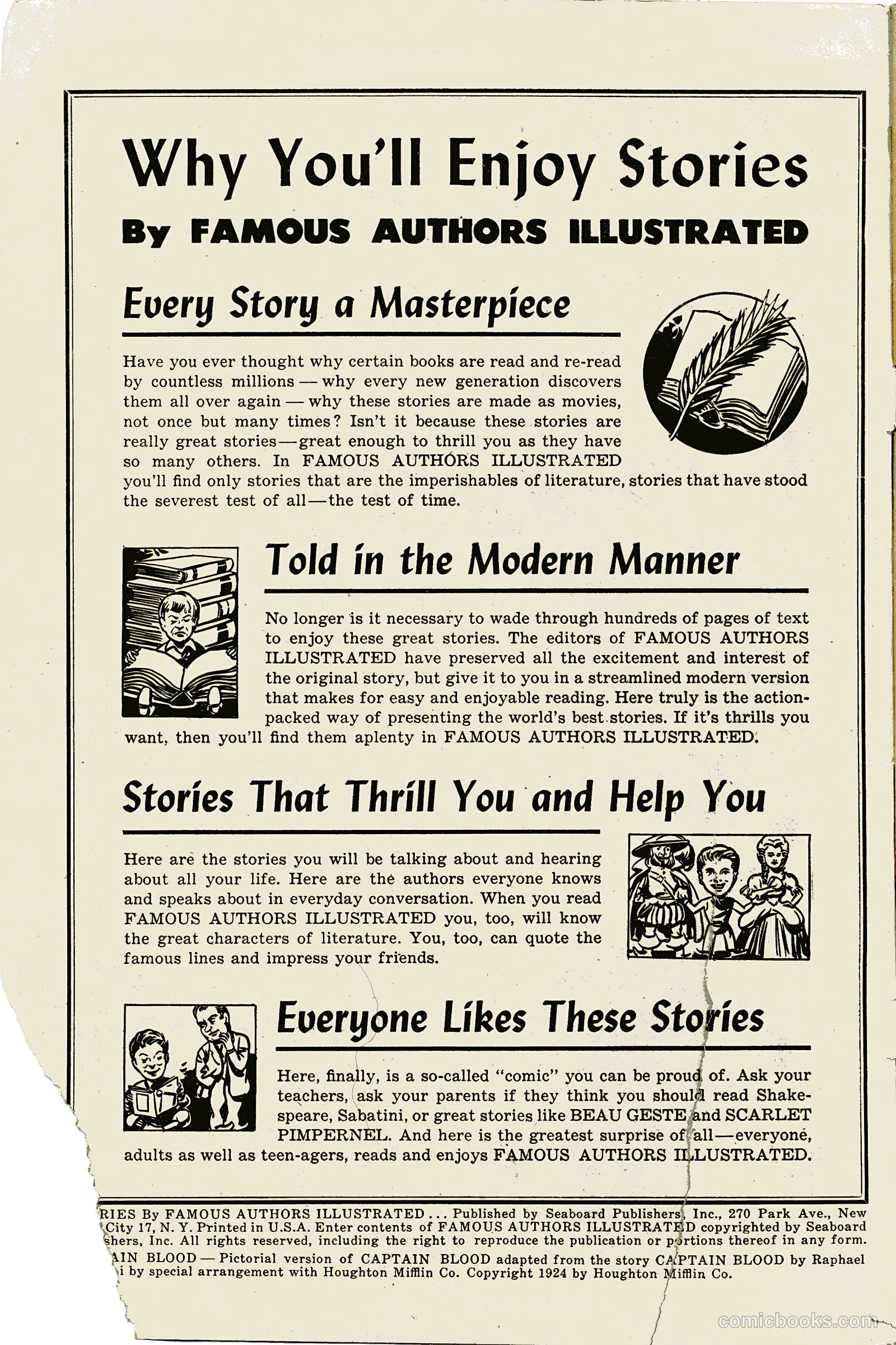 Stories By Famous Authors Illustrated 2 - Captain Blood #1 — page 2 of 52