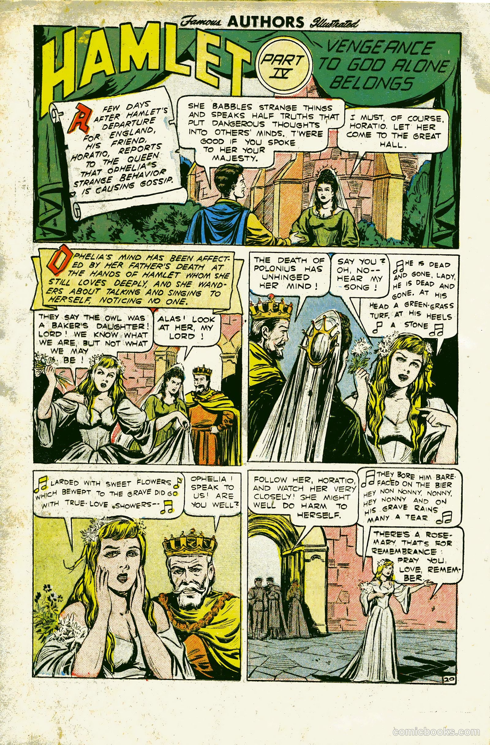 Stories By Famous Authors Illustrated 8 - Hamlet #1 — page 22 of 36