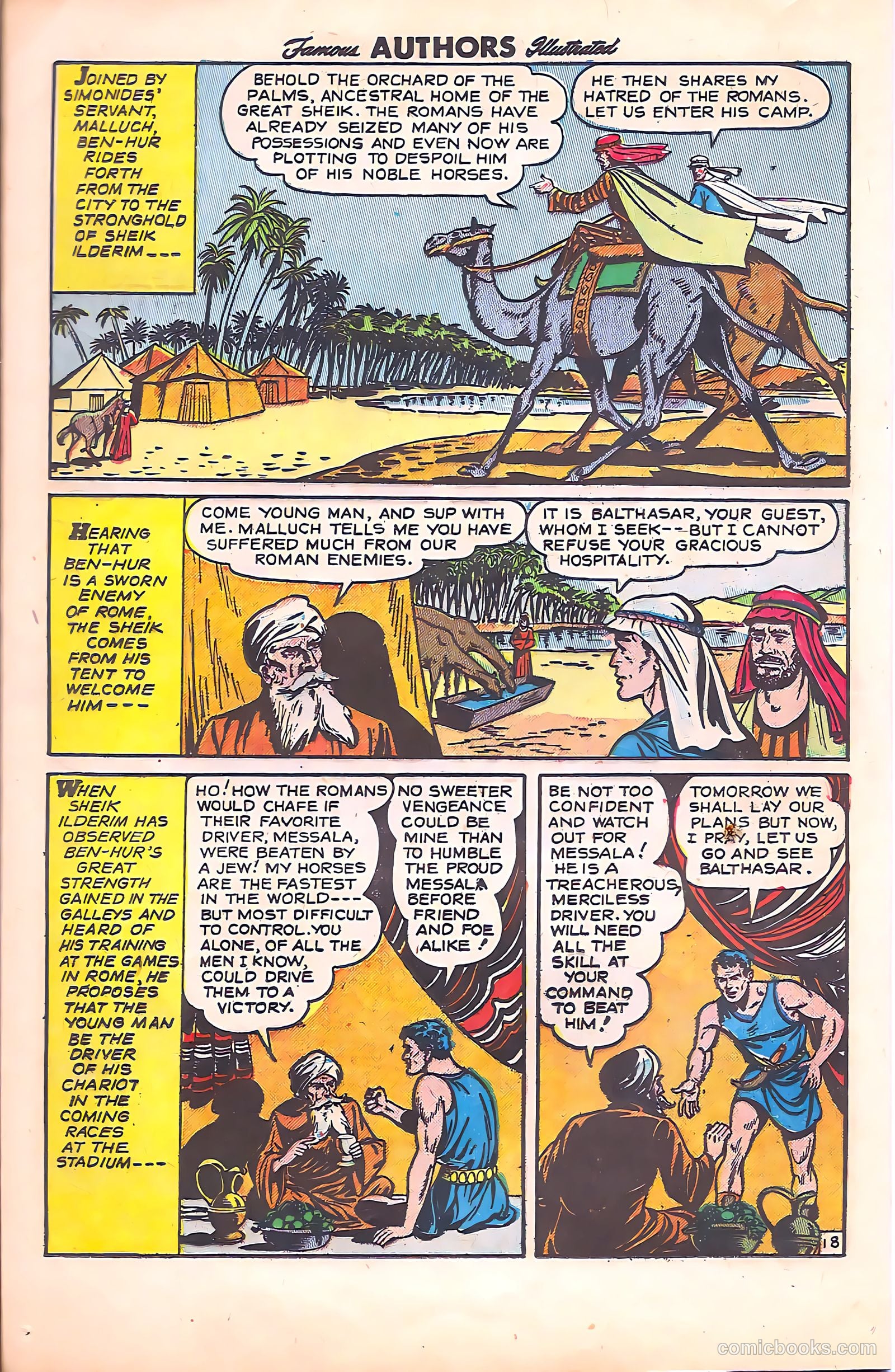 Stories By Famous Authors Illustrated 11 - Ben Hur #1 — page 20 of 51
